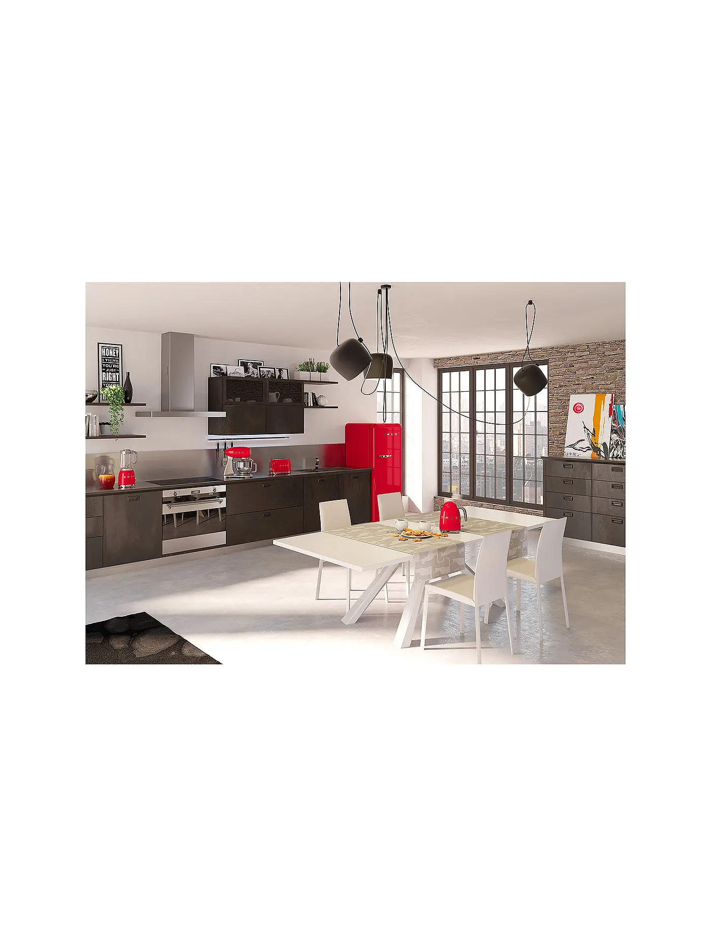 SMEG | 2 Schlitz Toaster 50‘s Retro Style Rot TSF01RDEU | rot