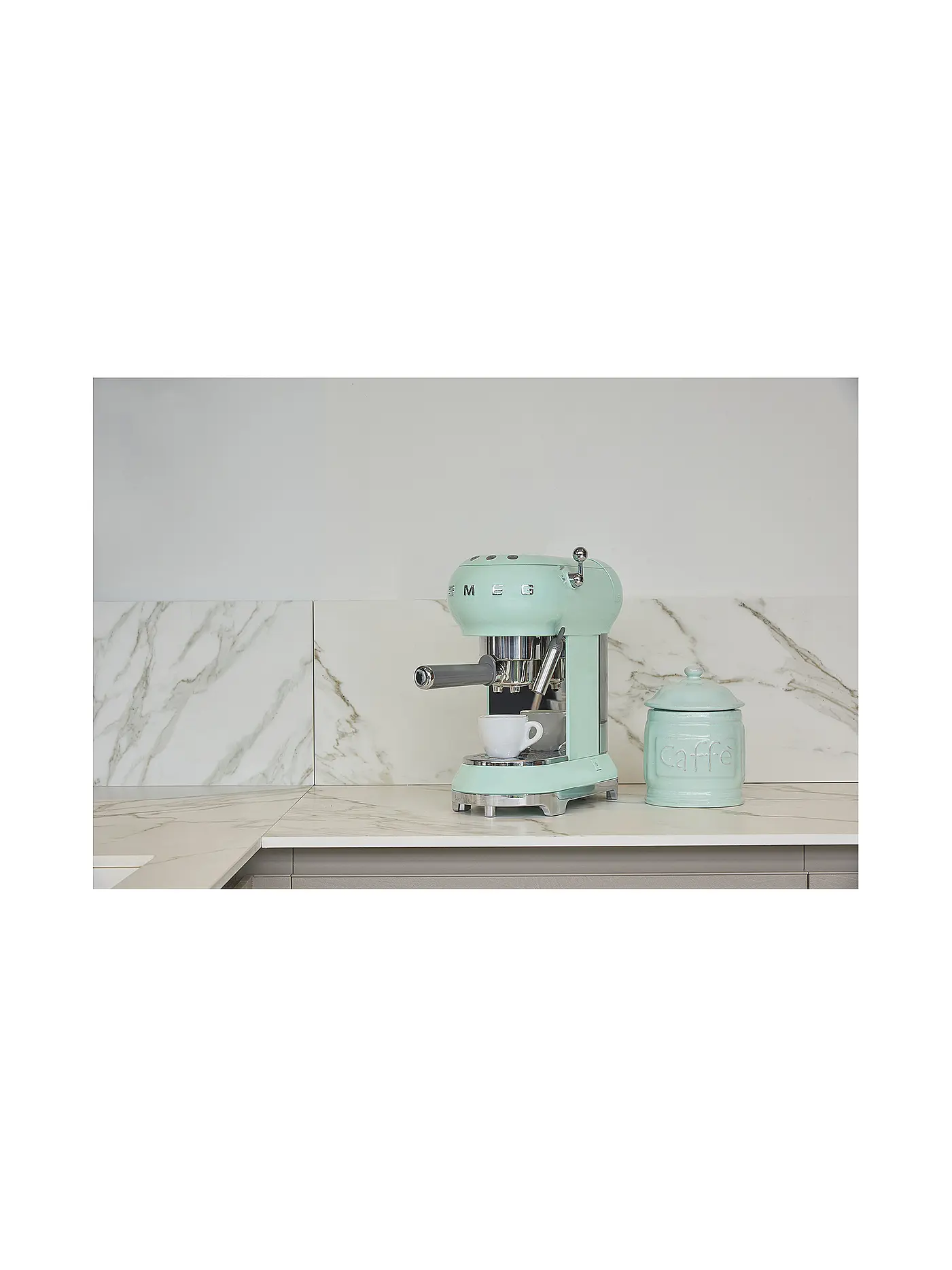 SMEG | Espresso-Kaffeemaschine 50s Retro Style Pastellgrün ECF01PGEU | hellgrün
