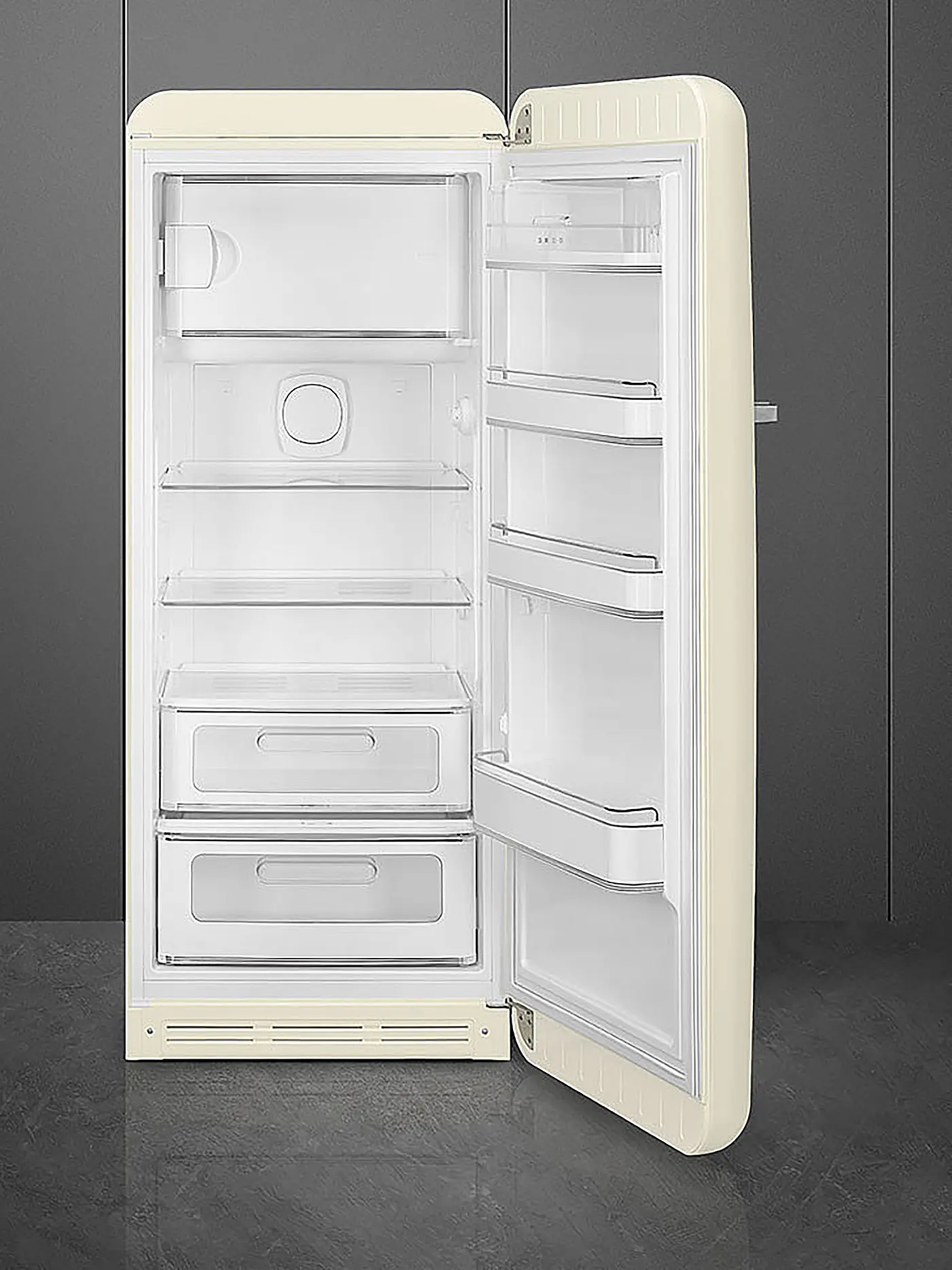SMEG | Kühlschrank mit Gefrierfach 50s Retro Style Creme FAB28RCR5 | creme