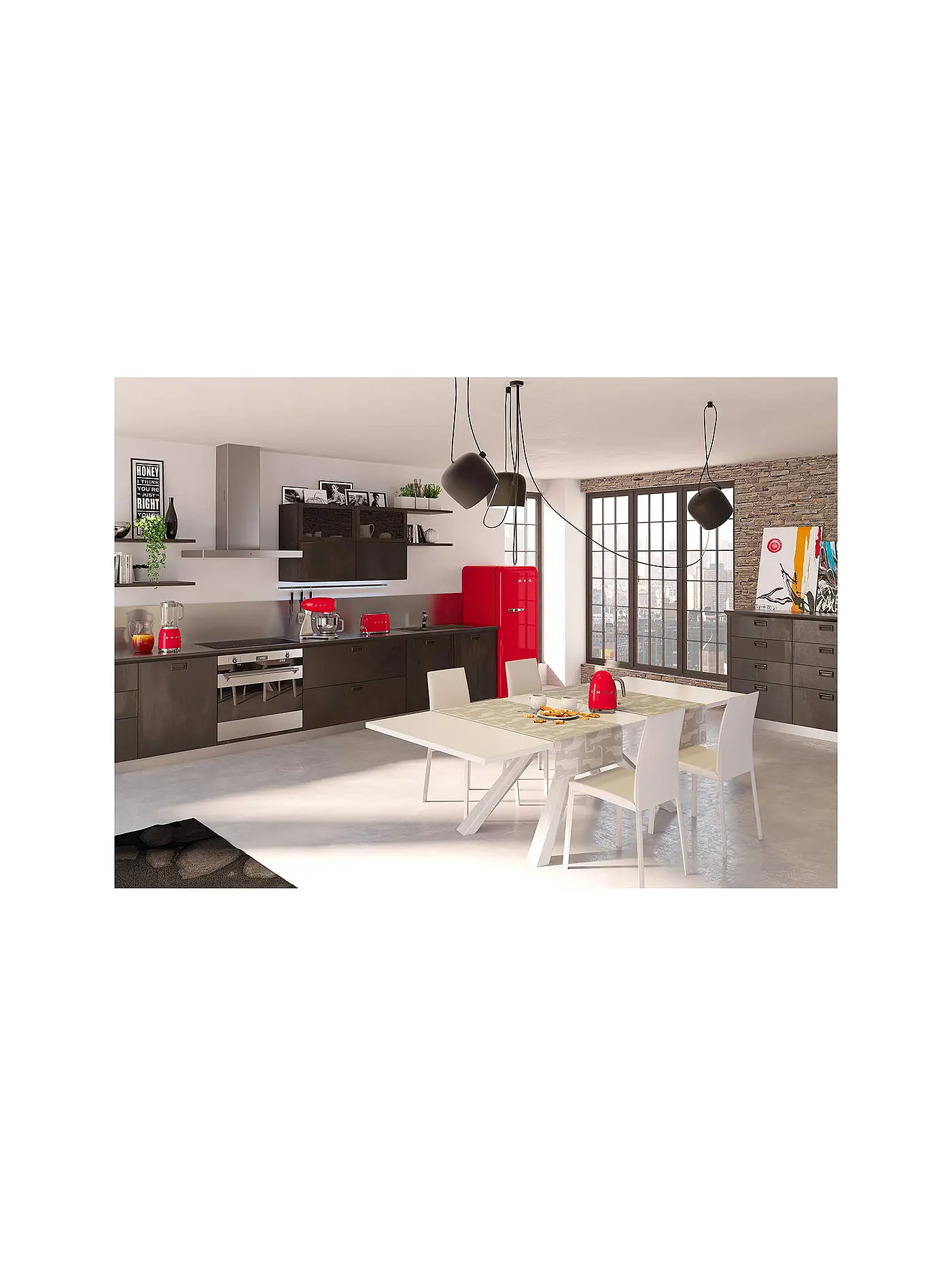SMEG | Standmixer 50s Retro Style 1,5 L Rot BLF01RDEU | rot
