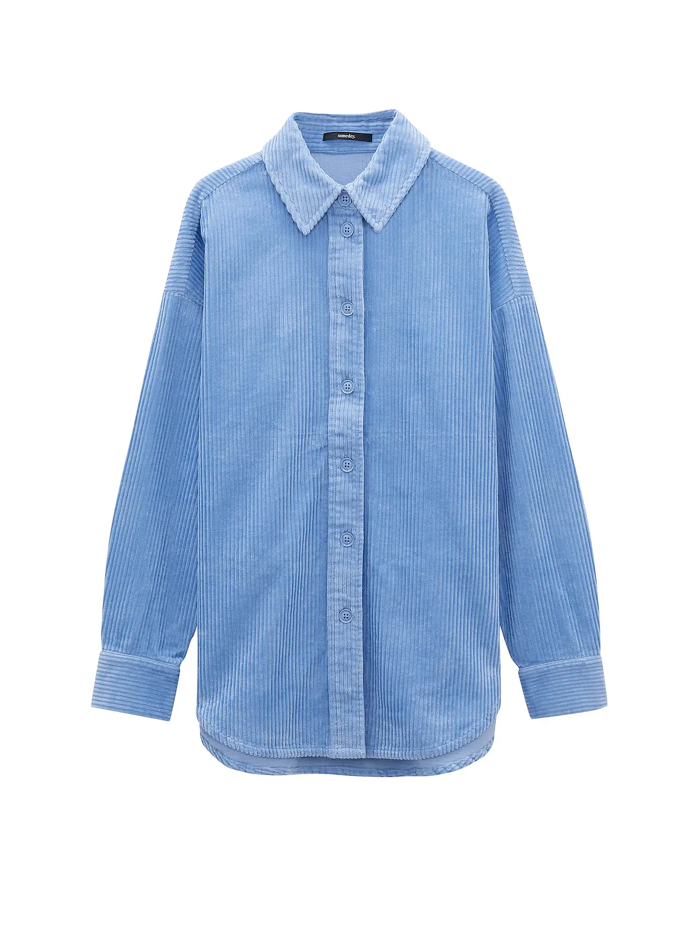 SOMEDAY | Cord Overshirt ZNEESA | blau
