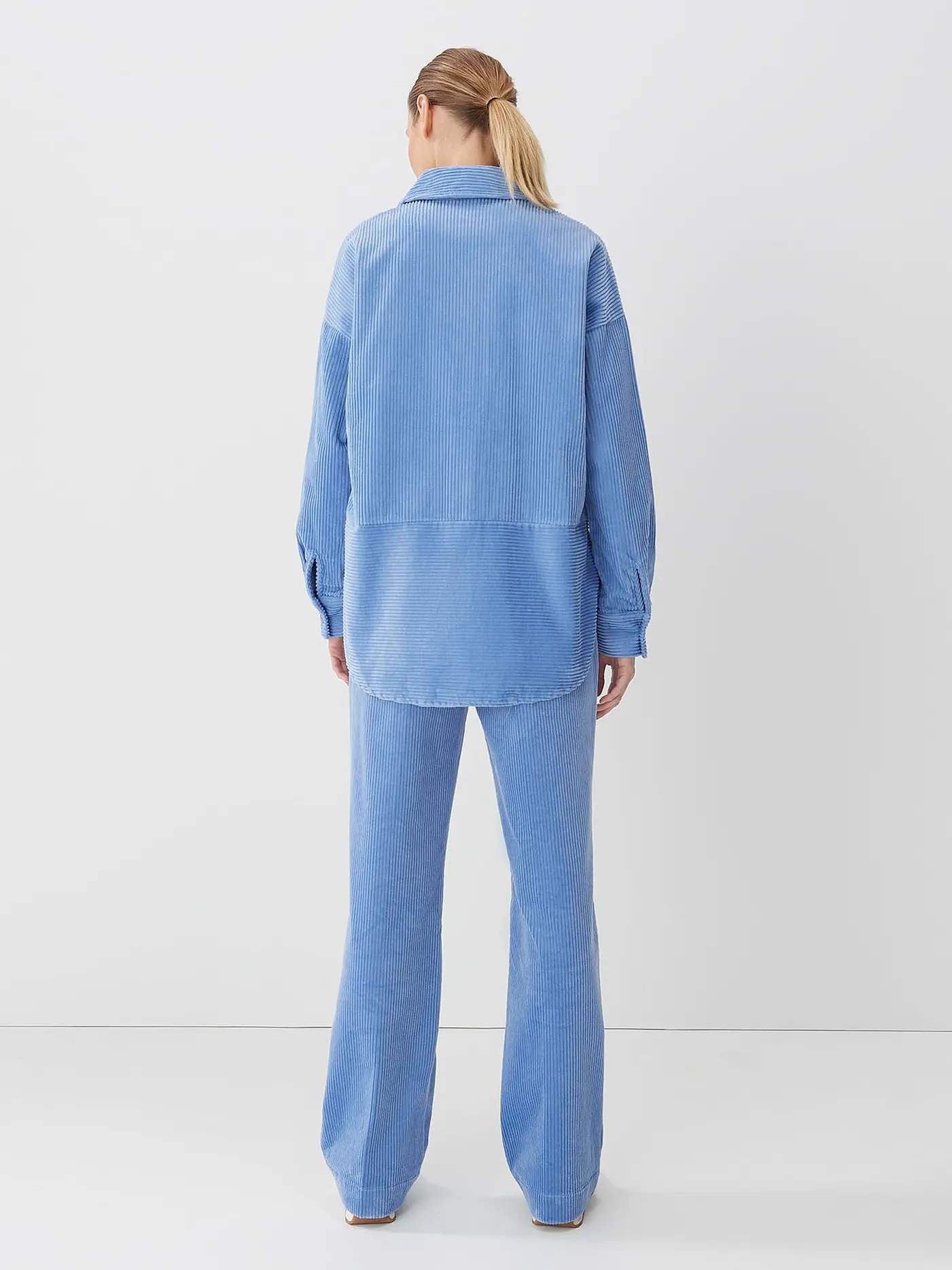 SOMEDAY | Cord Overshirt ZNEESA | blau