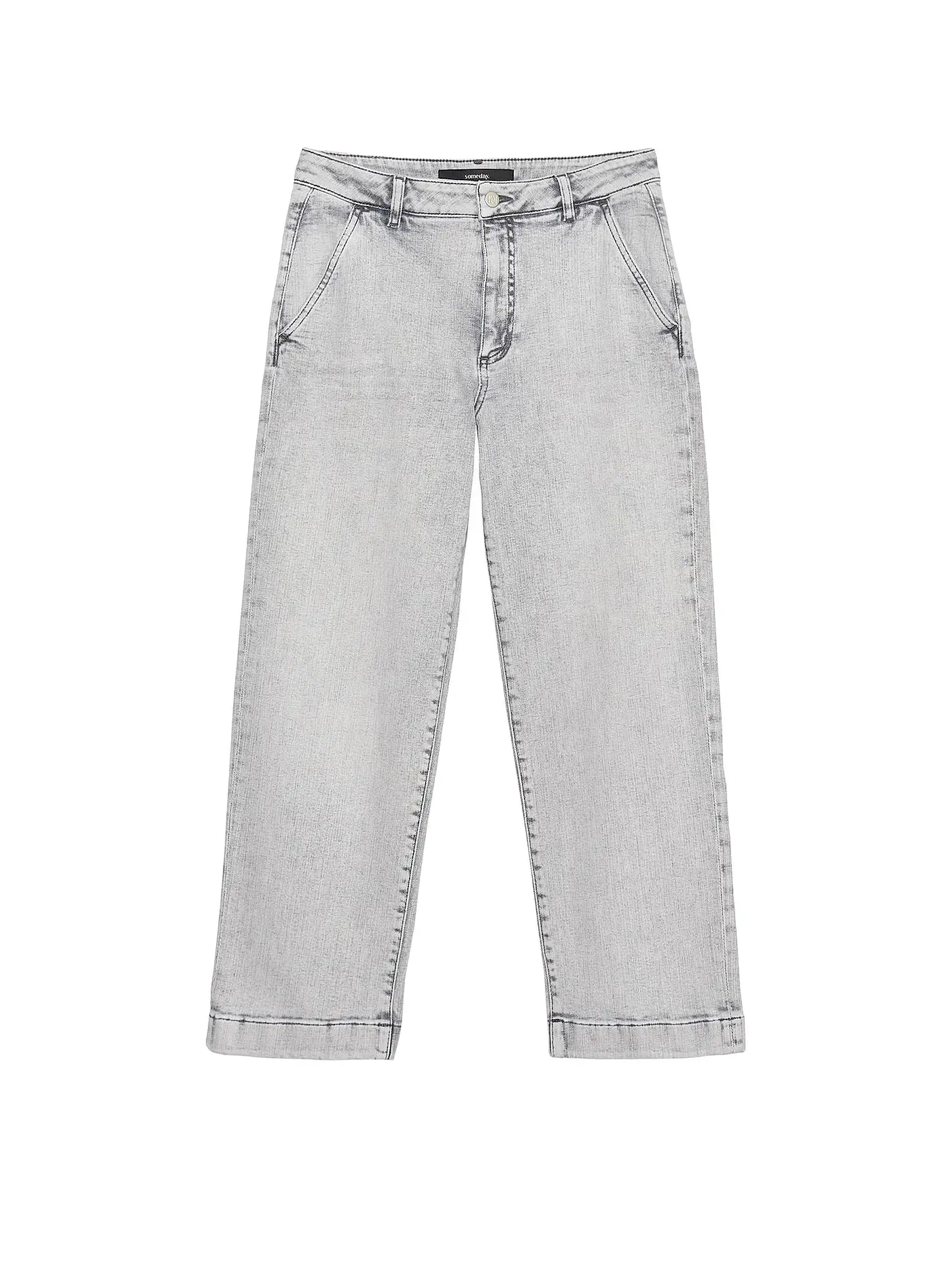 SOMEDAY | Jeans Straight Fit CHENILA | hellgrau