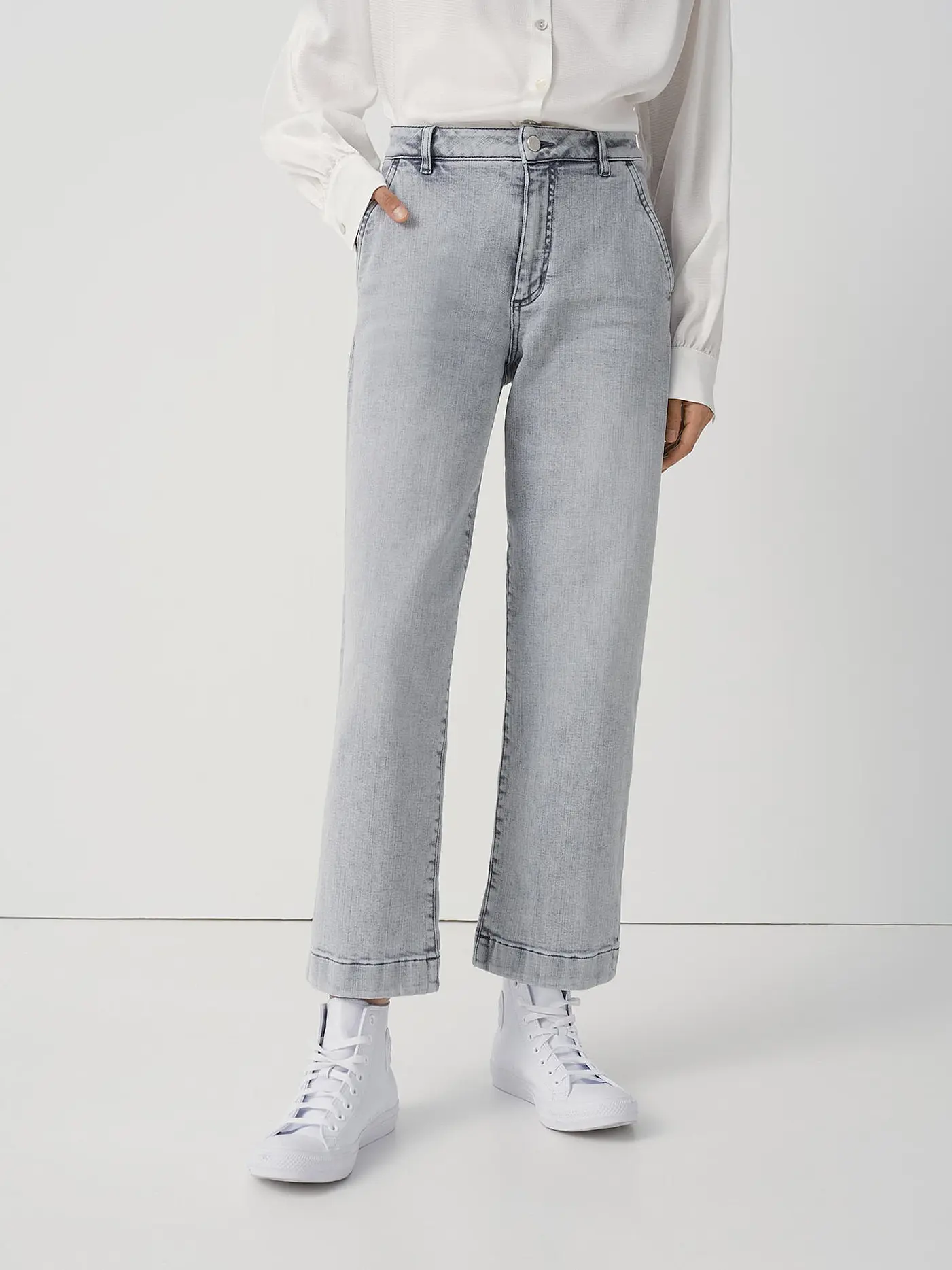 SOMEDAY | Jeans Straight Fit CHENILA | hellgrau