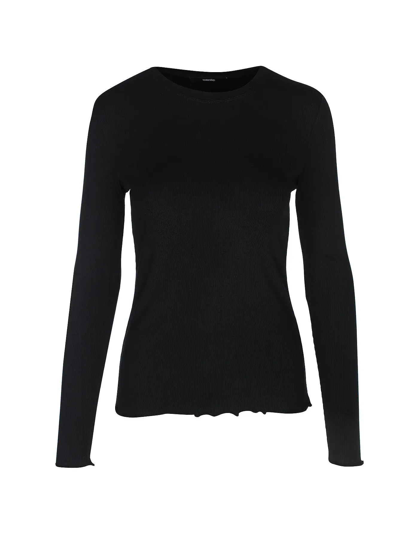 SOMEDAY | Langarmshirt KEVY | schwarz