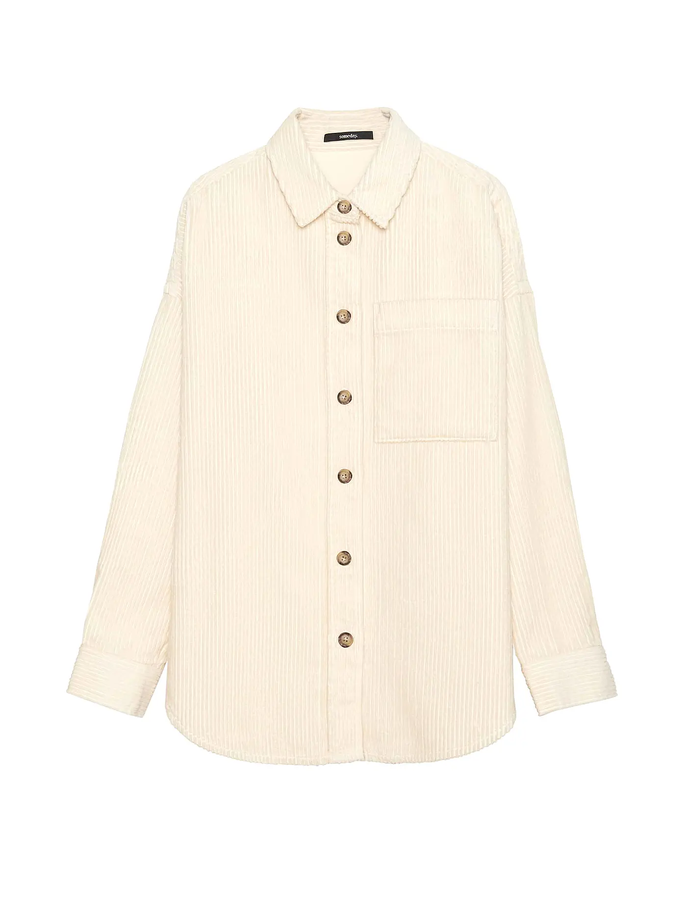 SOMEDAY | Overshirt - Cordbluse ZEROYA | creme