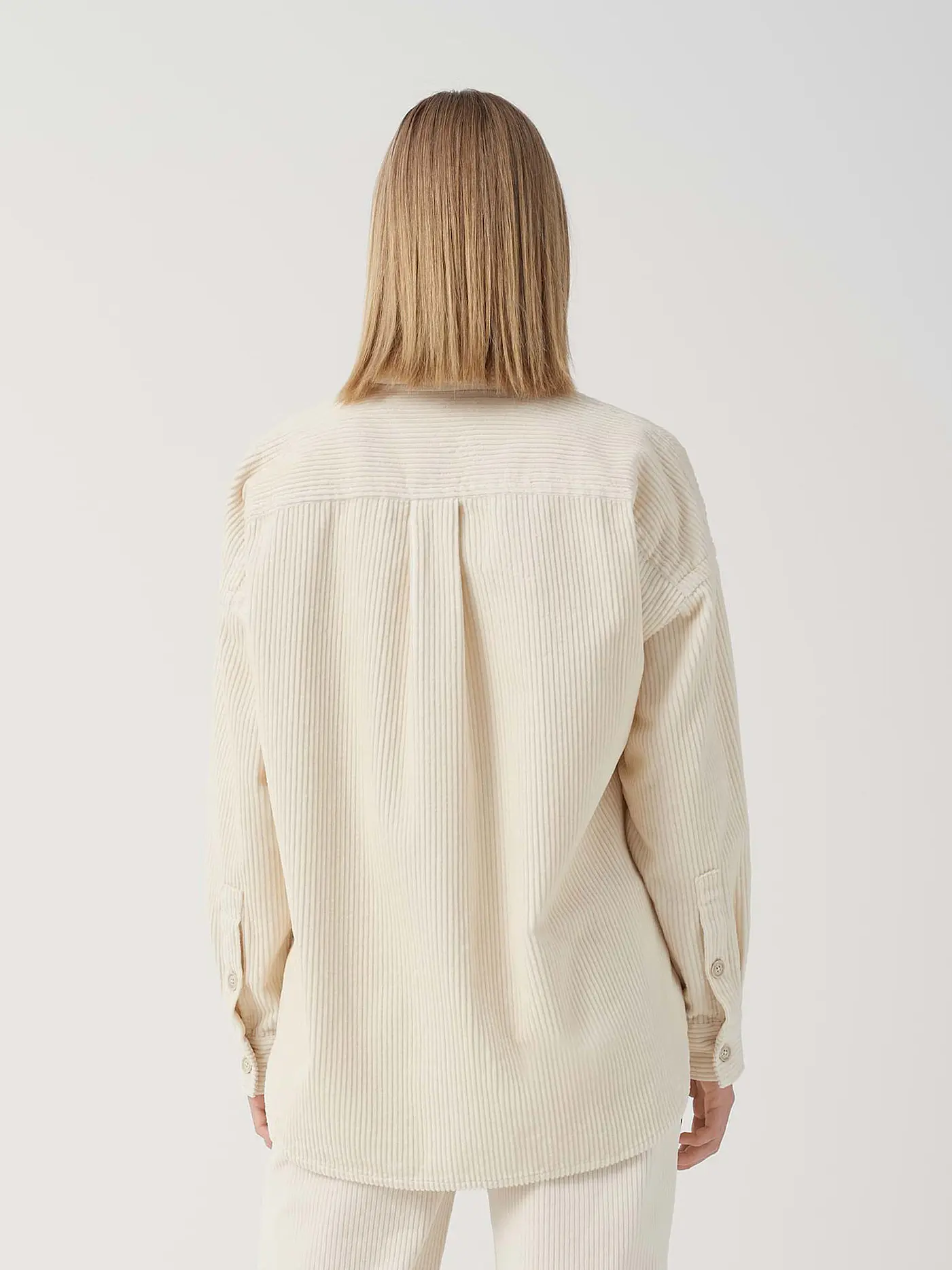 SOMEDAY | Overshirt - Cordbluse ZEROYA | creme