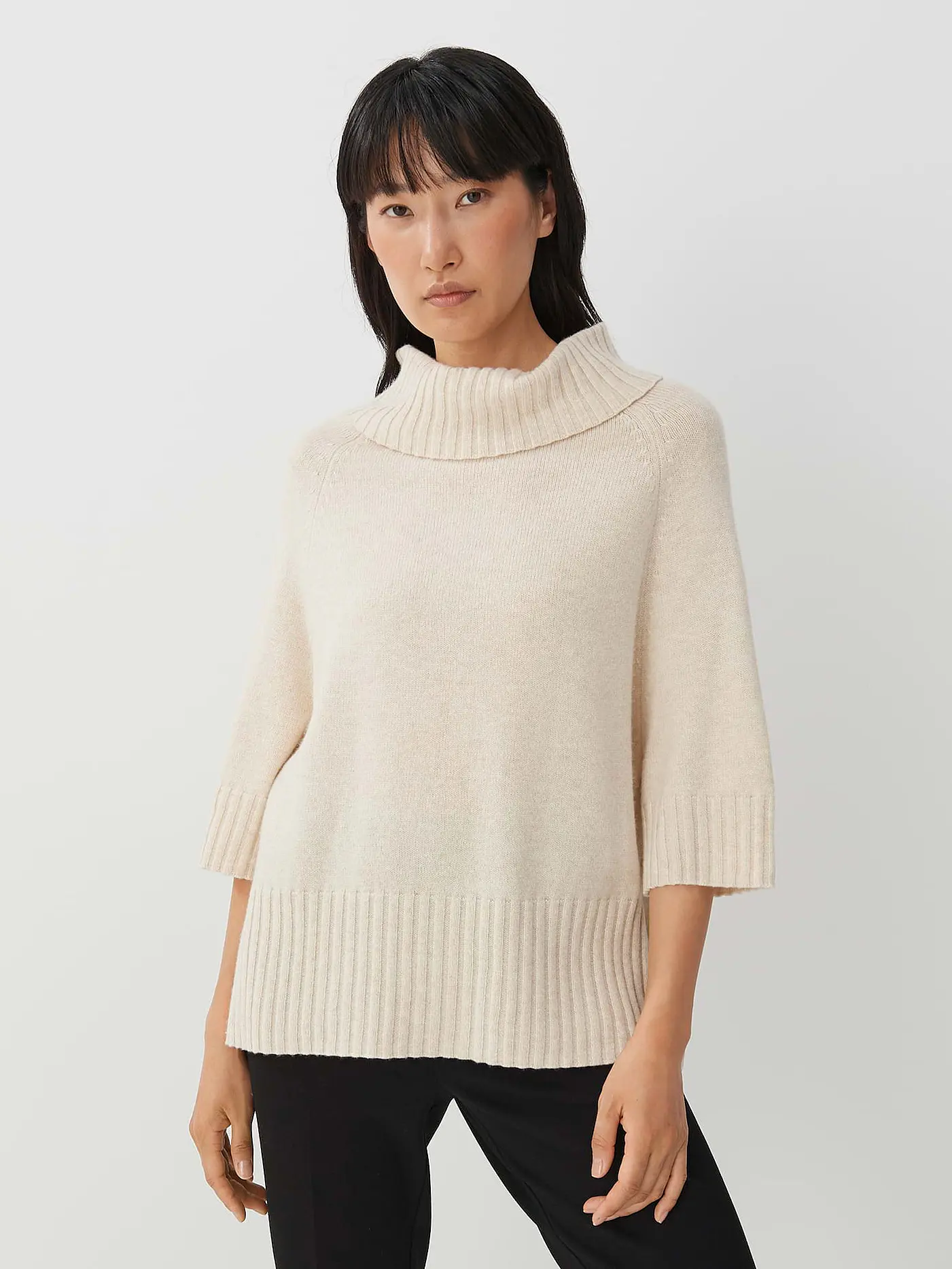 SOMEDAY | Rollkragenpullover TAXARA DETAIL | creme