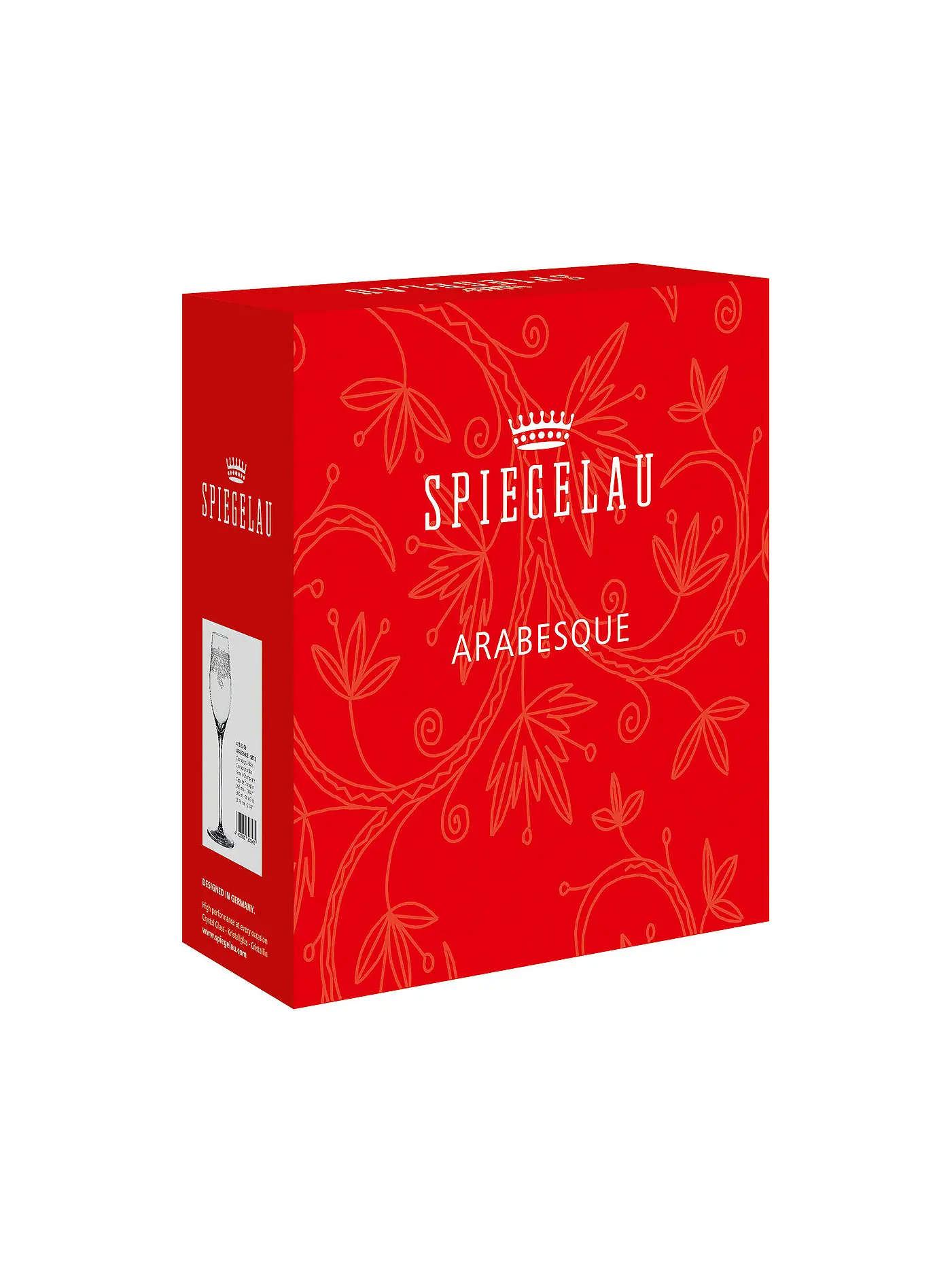 SPIEGELAU | Champagnerglas 2er Set ARABESQUE | transparent