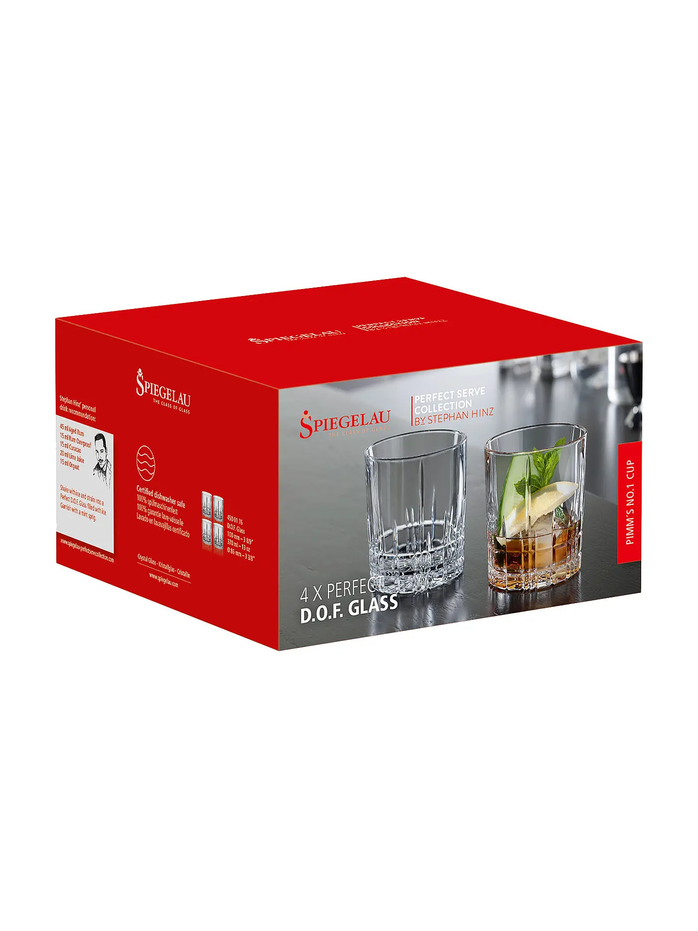 SPIEGELAU | Trinkglas 4er Set PERFECT SERVE COLLECTION 368ml | transparent