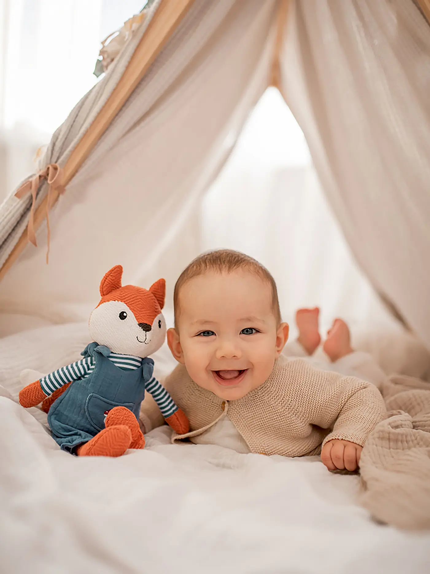 SPIEGELBURG | Kuscheltier Fuchs - Little Wonder | orange