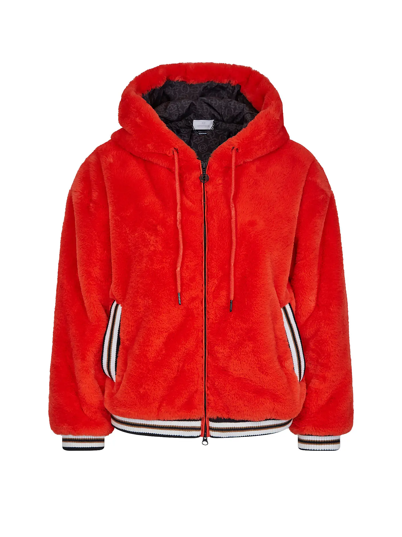 SPORTALM | Jacke in Felloptik | rot