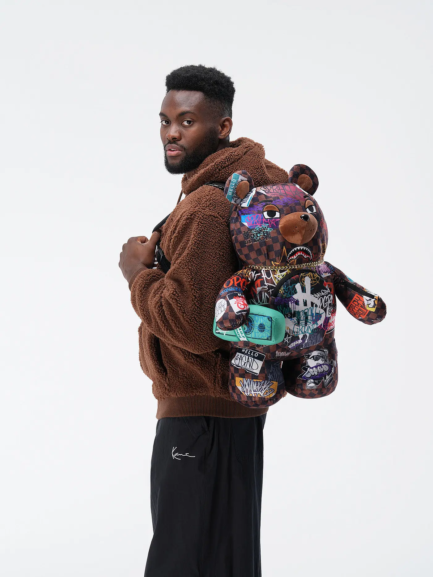 SPRAYGROUND | Rucksack TAGGED UP SIP BEAR | braun