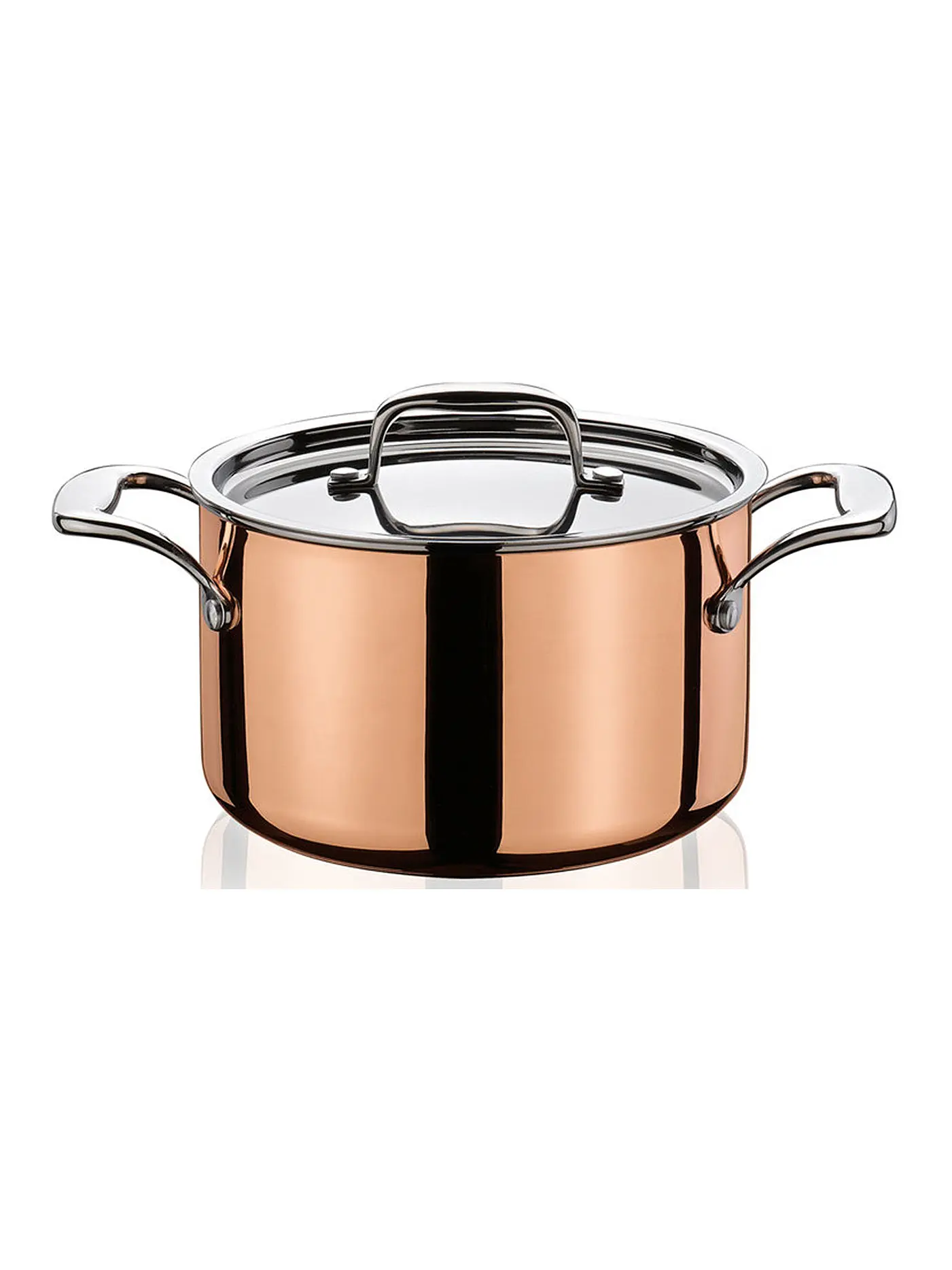 SPRING | Fleischtopf mit Deckel 24cm "Culinox" (Kupfer) | braun