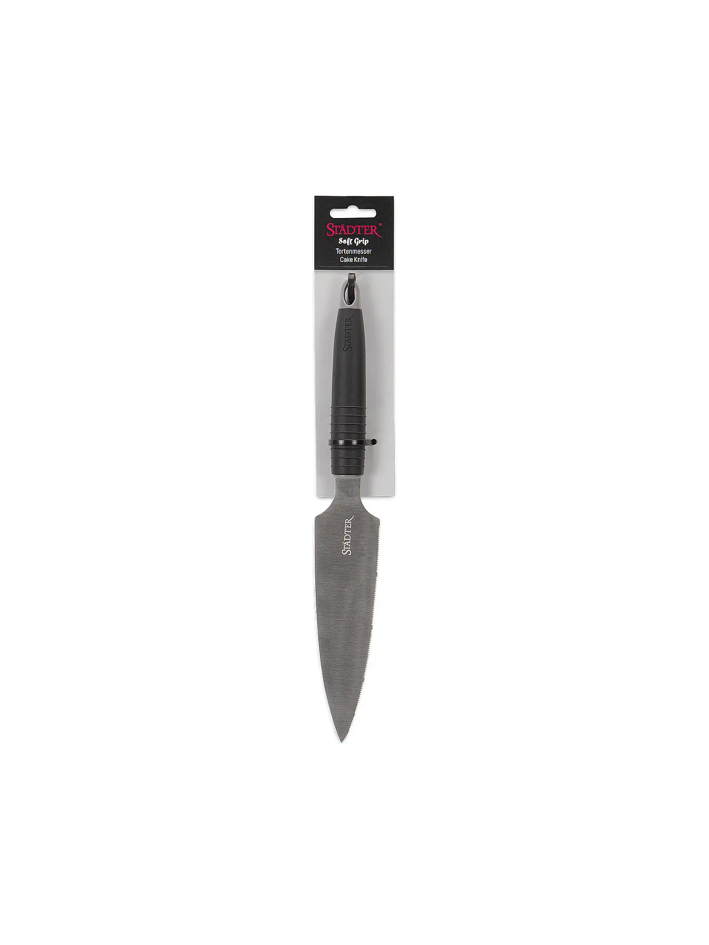 STAEDTER | Tortenmesser Soft Grip 33cm Edelstahl / Schwarz | schwarz