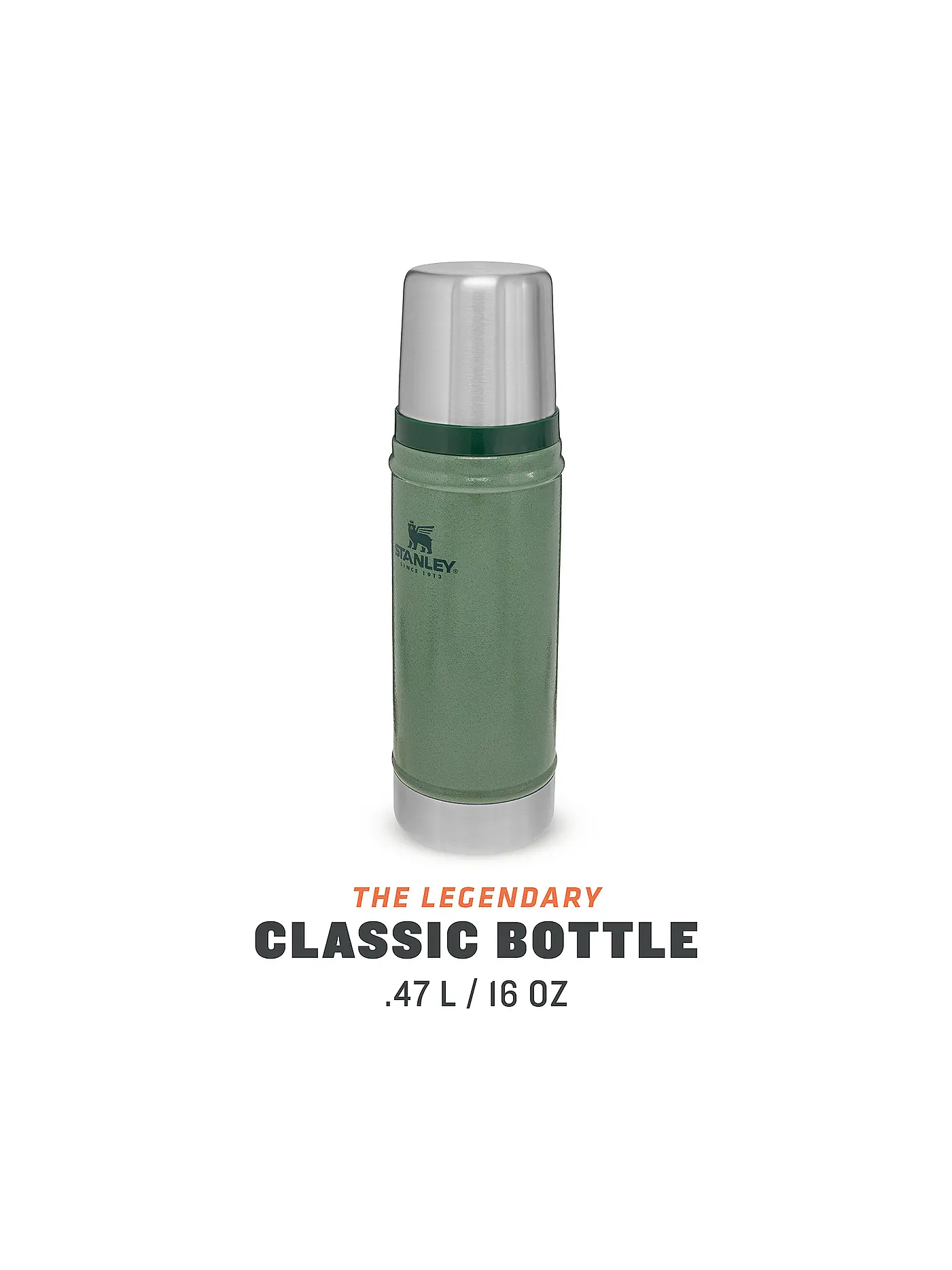 STANLEY | Isolierflasche - Thermosflasche Classic 0,47l  Grün | olive