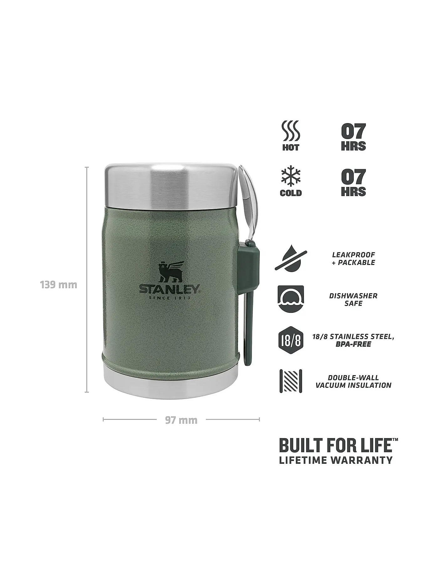 STANLEY | Thermosbehälter Food Jar 0,4l Grün | olive