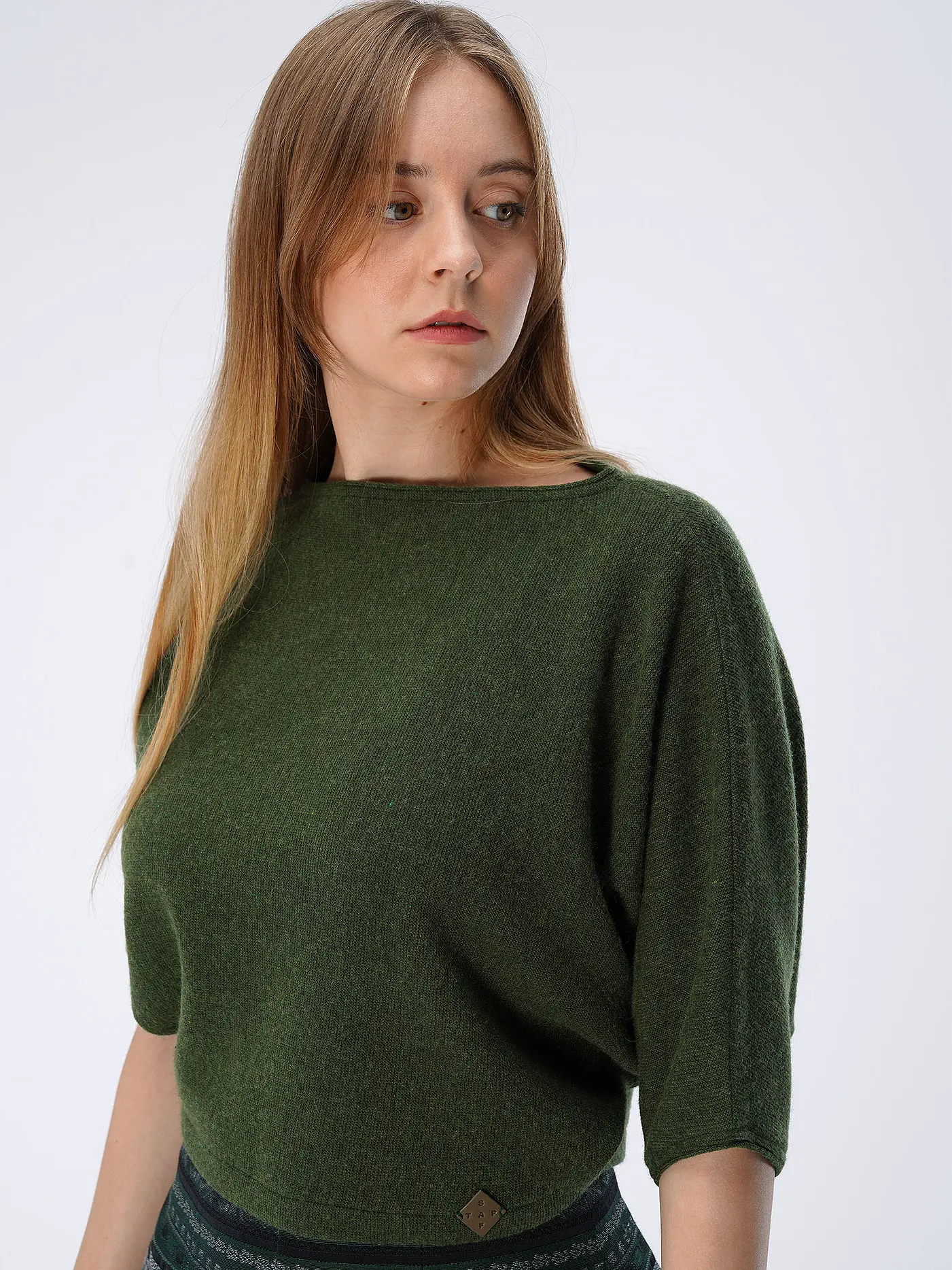 STAPF | Pullover Relaxed Fit NENI | dunkelgrün