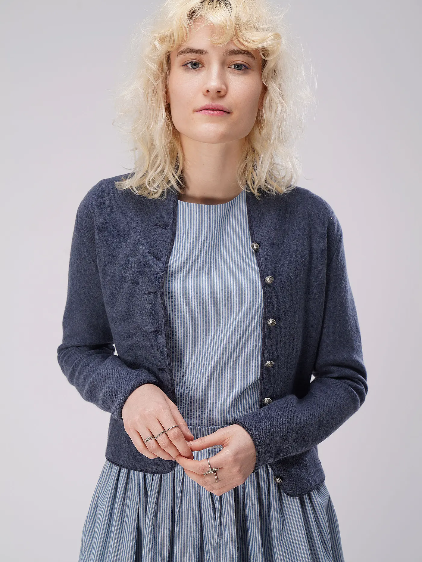STAPF | Strickjacke BRUNA  | hellgrün