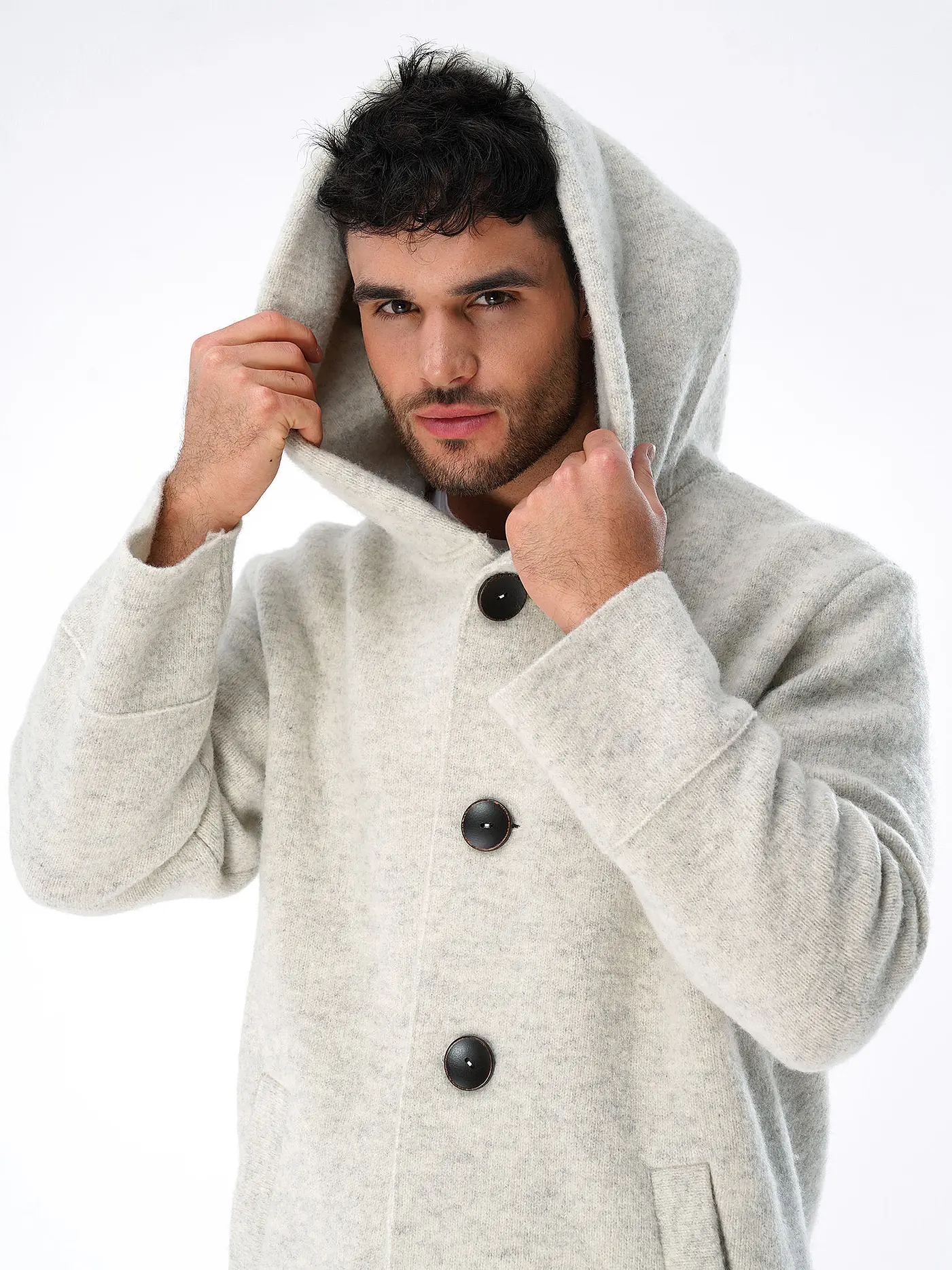 STAPF | Wollmantel Oversized Fit ADRIANO  | beige