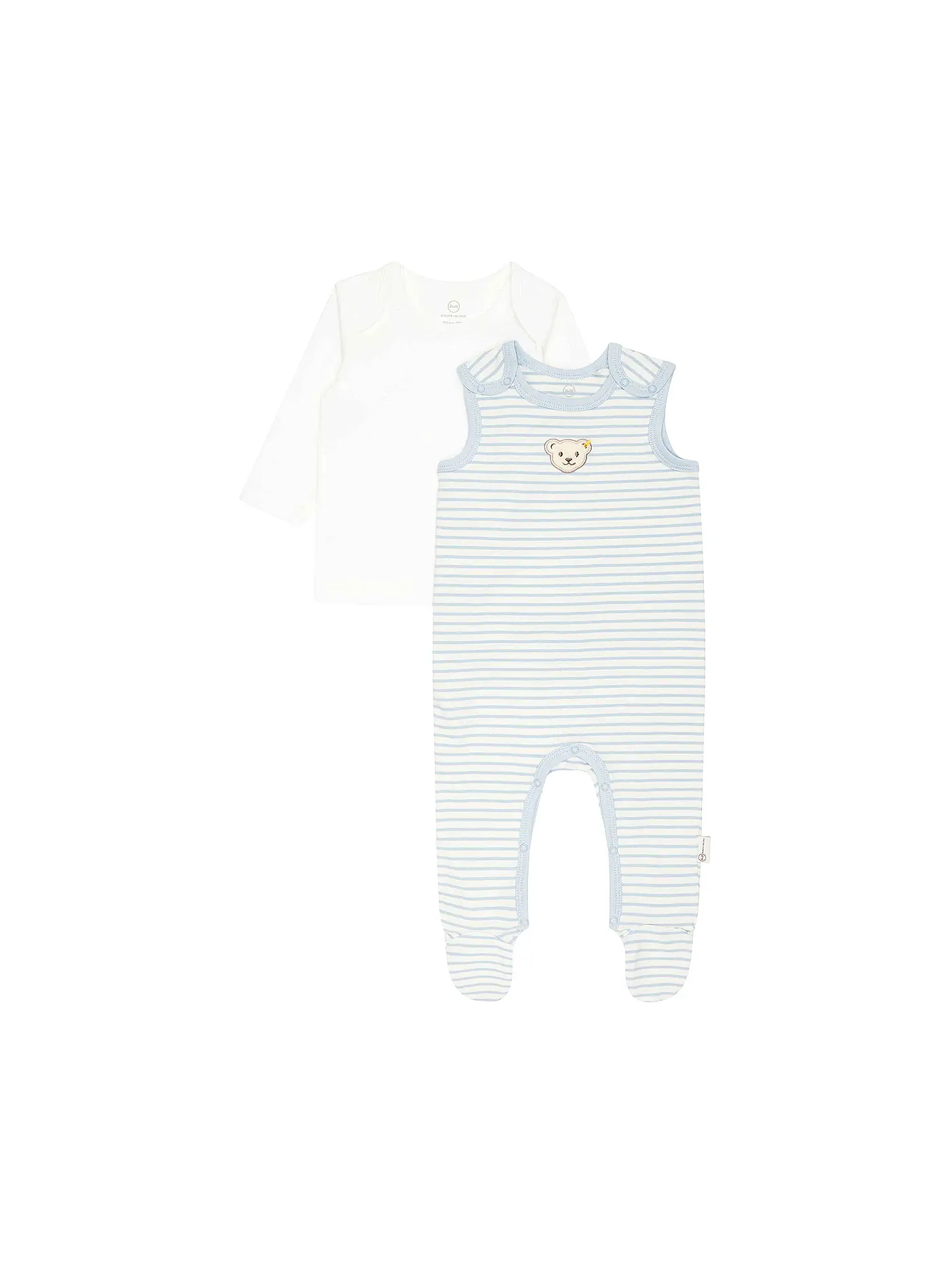STEIFF | Baby Set Strampler und Shirt | blau