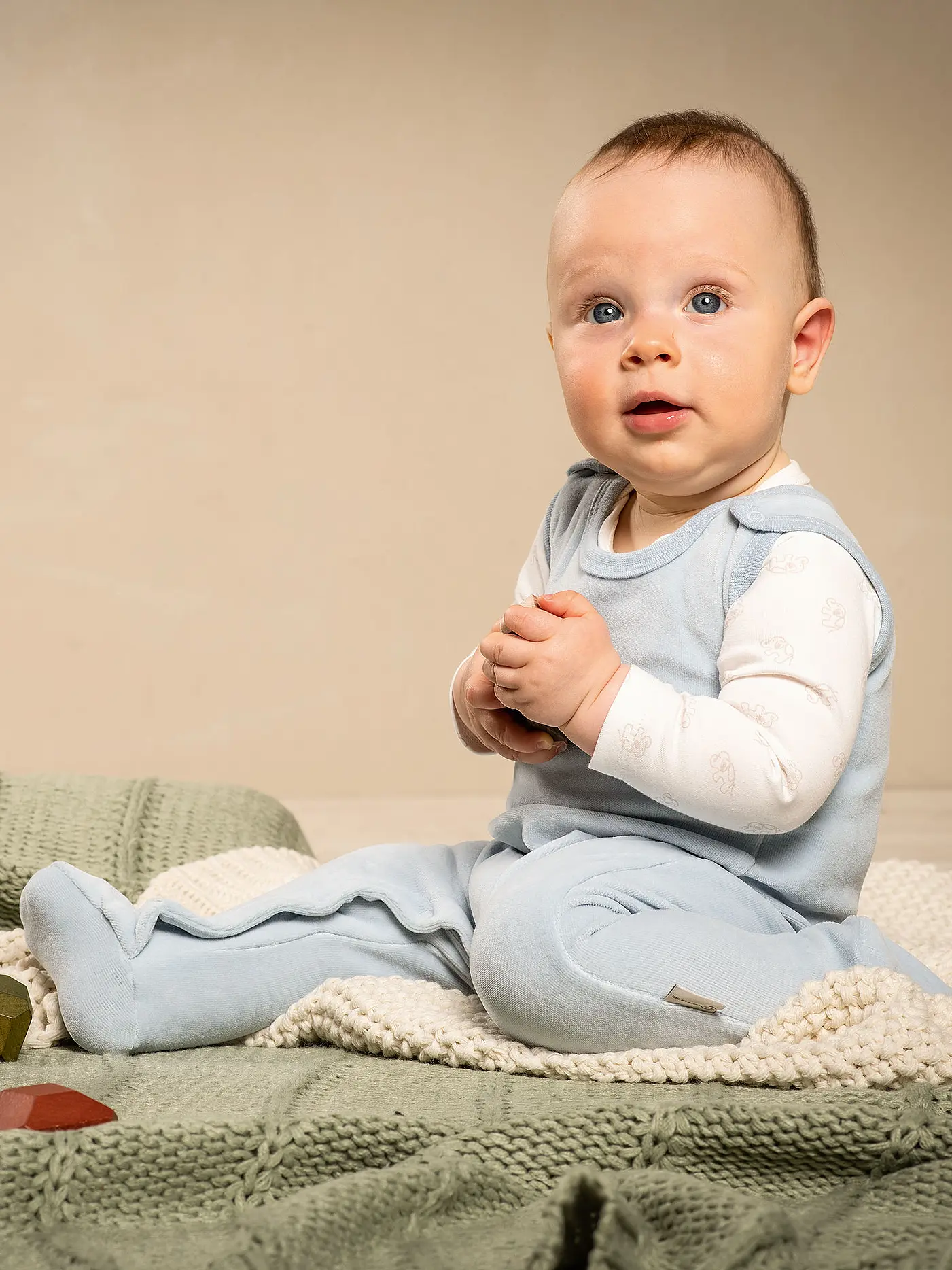 STEIFF | Baby Strampler Set 2 teilig | blau