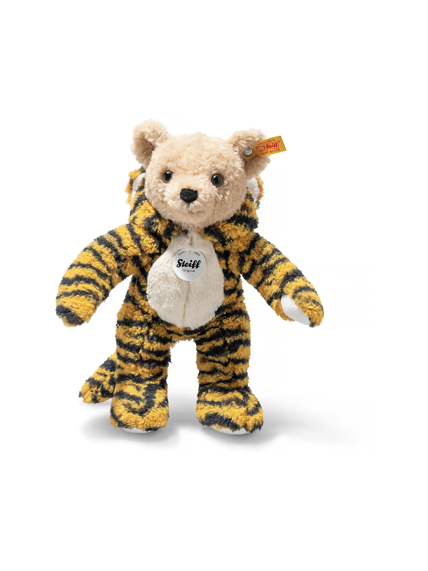 STEIFF | Hoodie - Teddybär Tiger 27cm bunt  | orange
