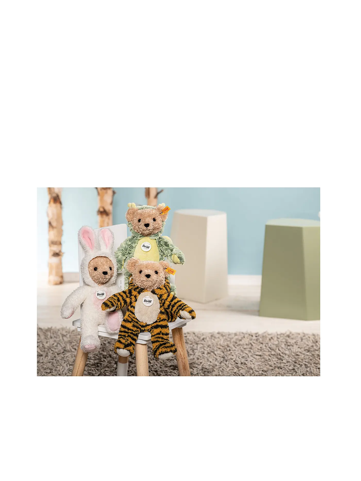STEIFF | Hoodie - Teddybär Tiger 27cm bunt  | orange
