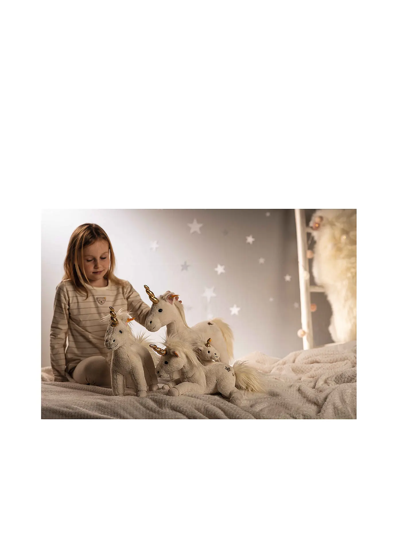 STEIFF | Plüschtier Einhorn 27cm Soft Cuddly Friends | weiss