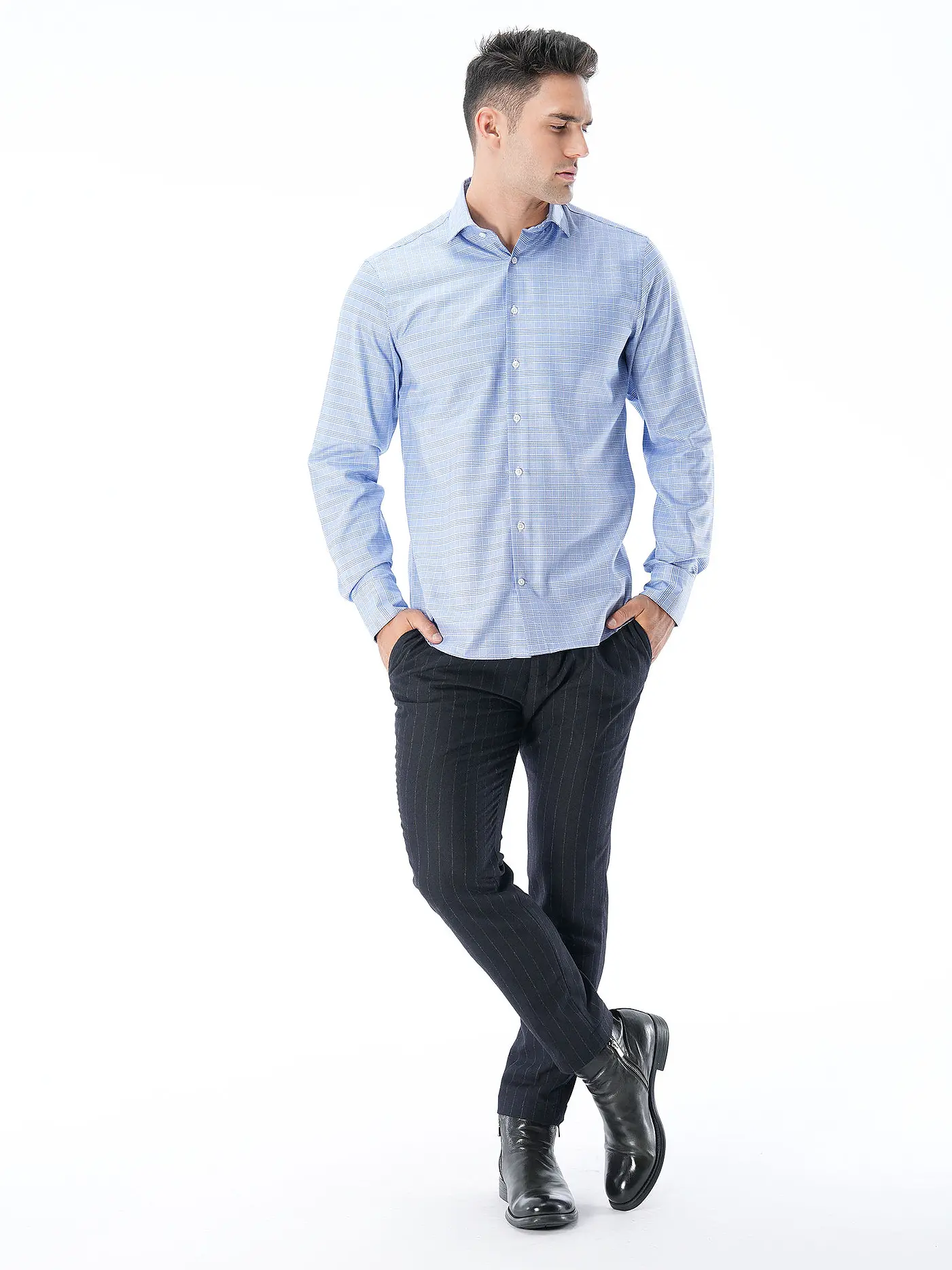 STENSTRÖMS | Hemd Fitted Fit | dunkelblau