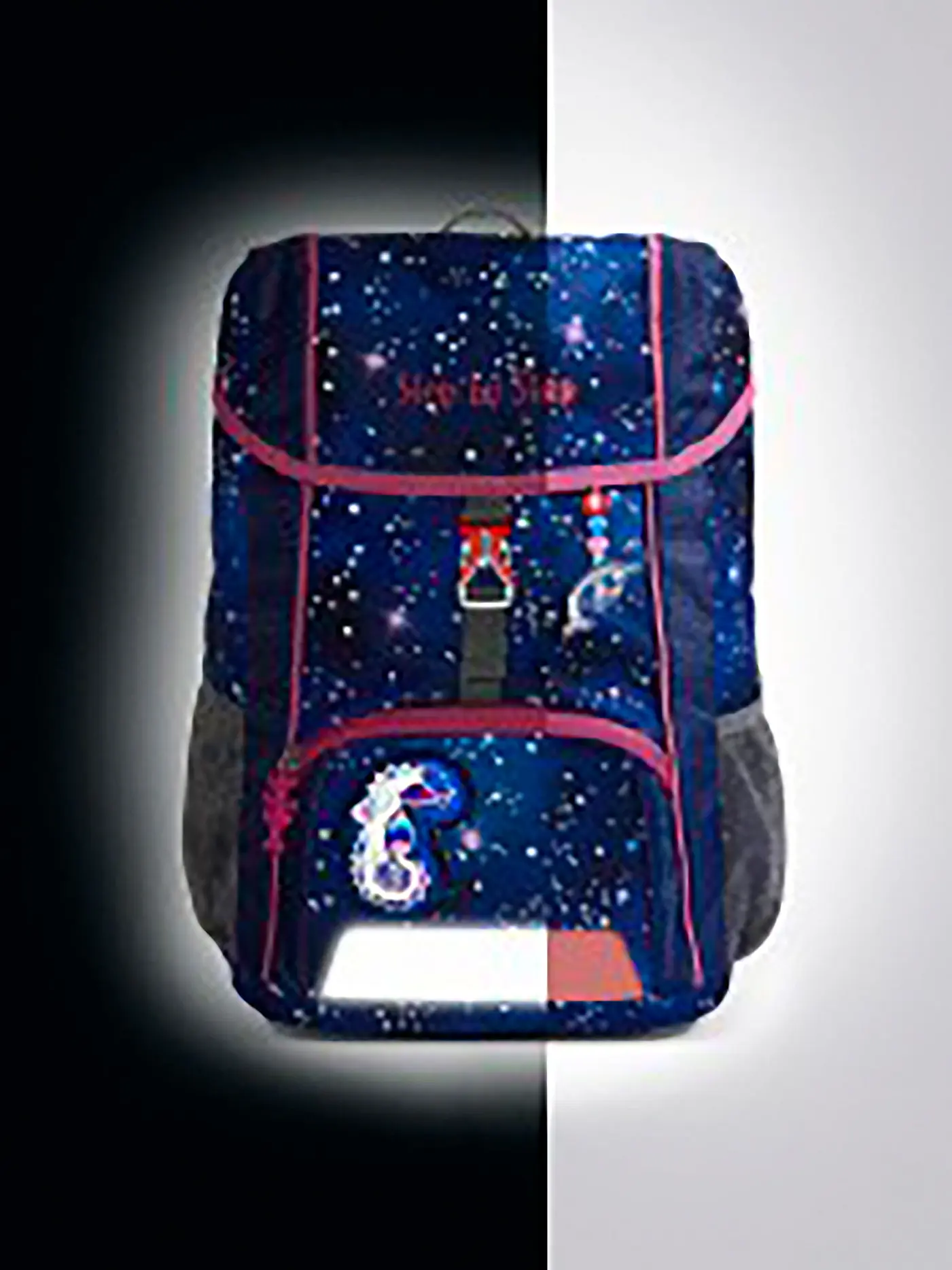 STEP BY STEP | Kinder Rucksack KID Reflect 3tlg Seahorse Zoe | blau