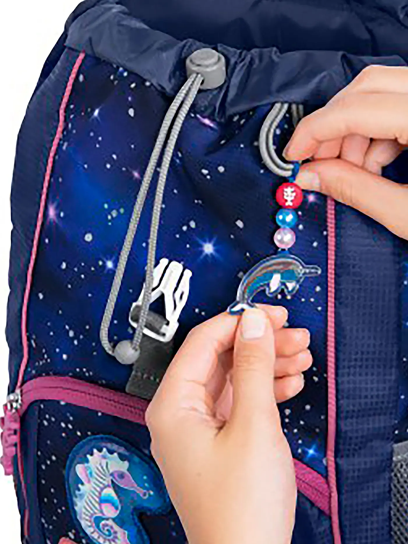 STEP BY STEP | Kinder Rucksack KID Reflect 3tlg Seahorse Zoe | blau