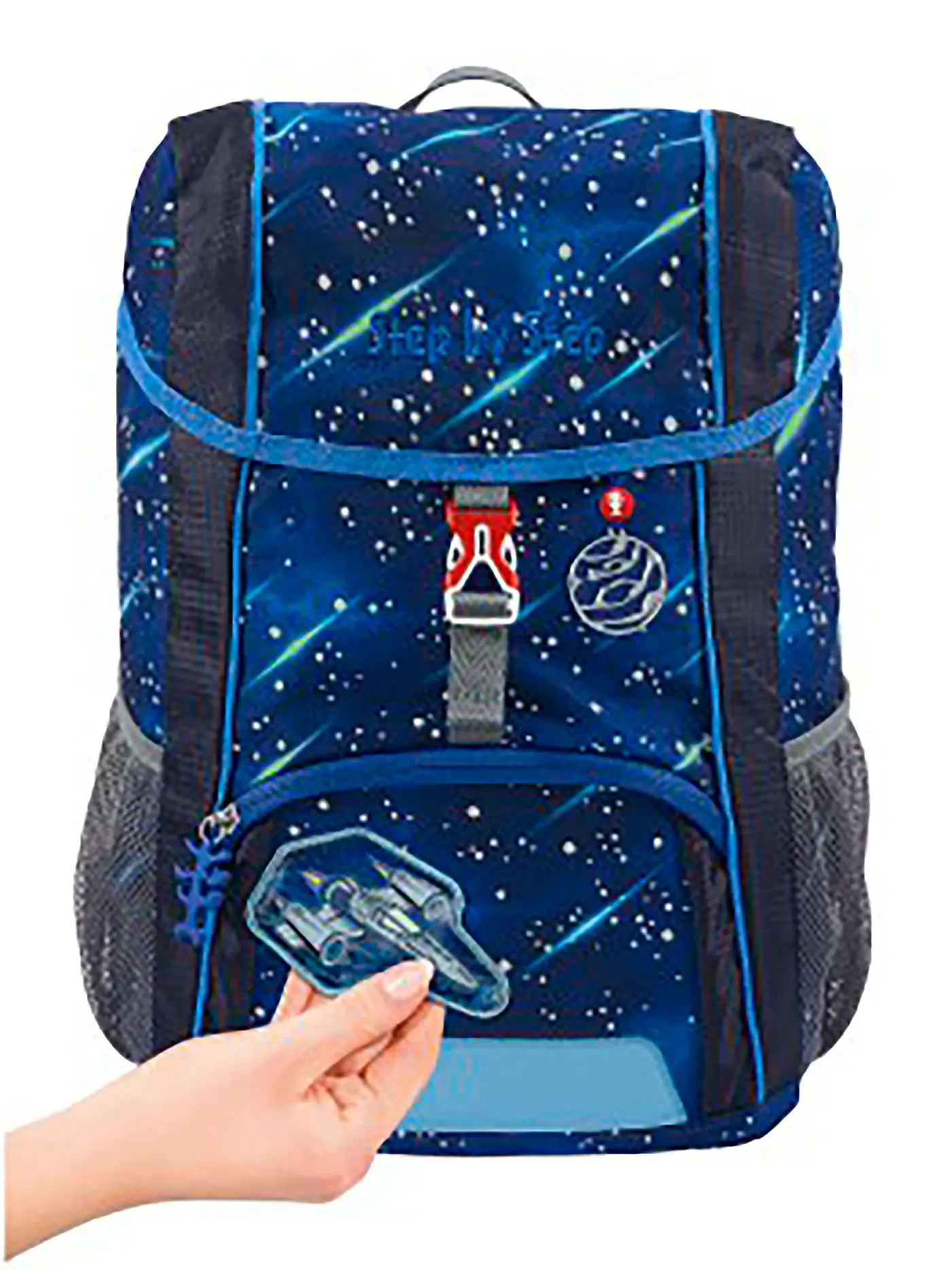 STEP BY STEP | Kinder Rucksack KID Reflect 3tlg Star Shuttle | blau