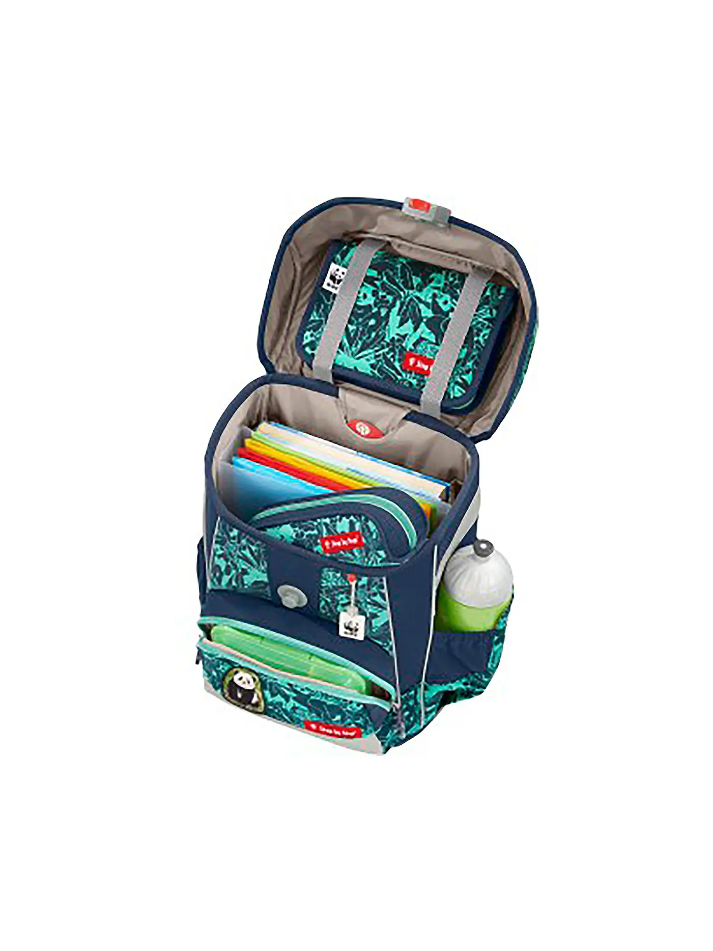 STEP BY STEP | Schultaschen Set 5tlg CLOUD Little Panda | blau