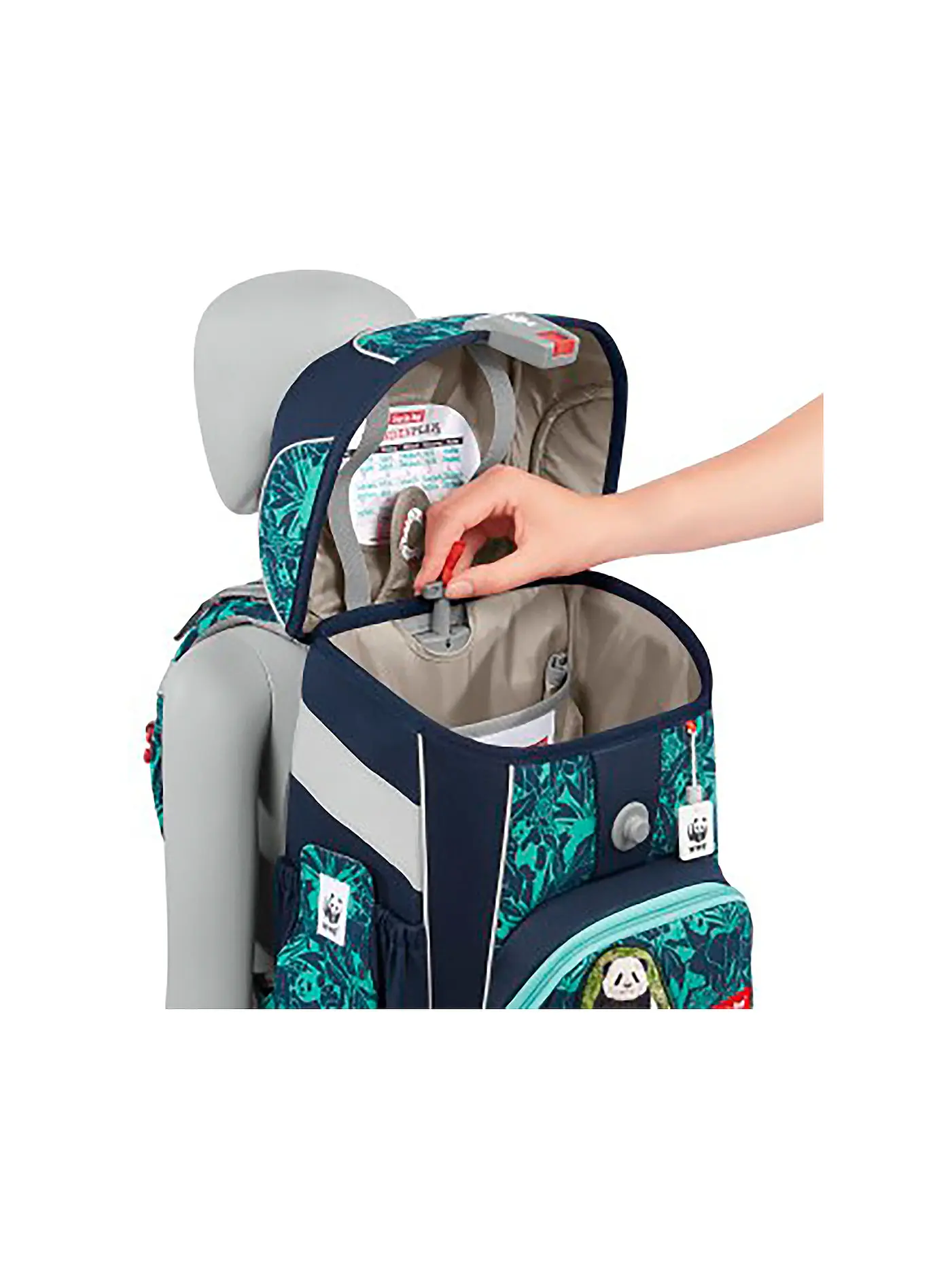 STEP BY STEP | Schultaschen Set 5tlg CLOUD Little Panda | blau
