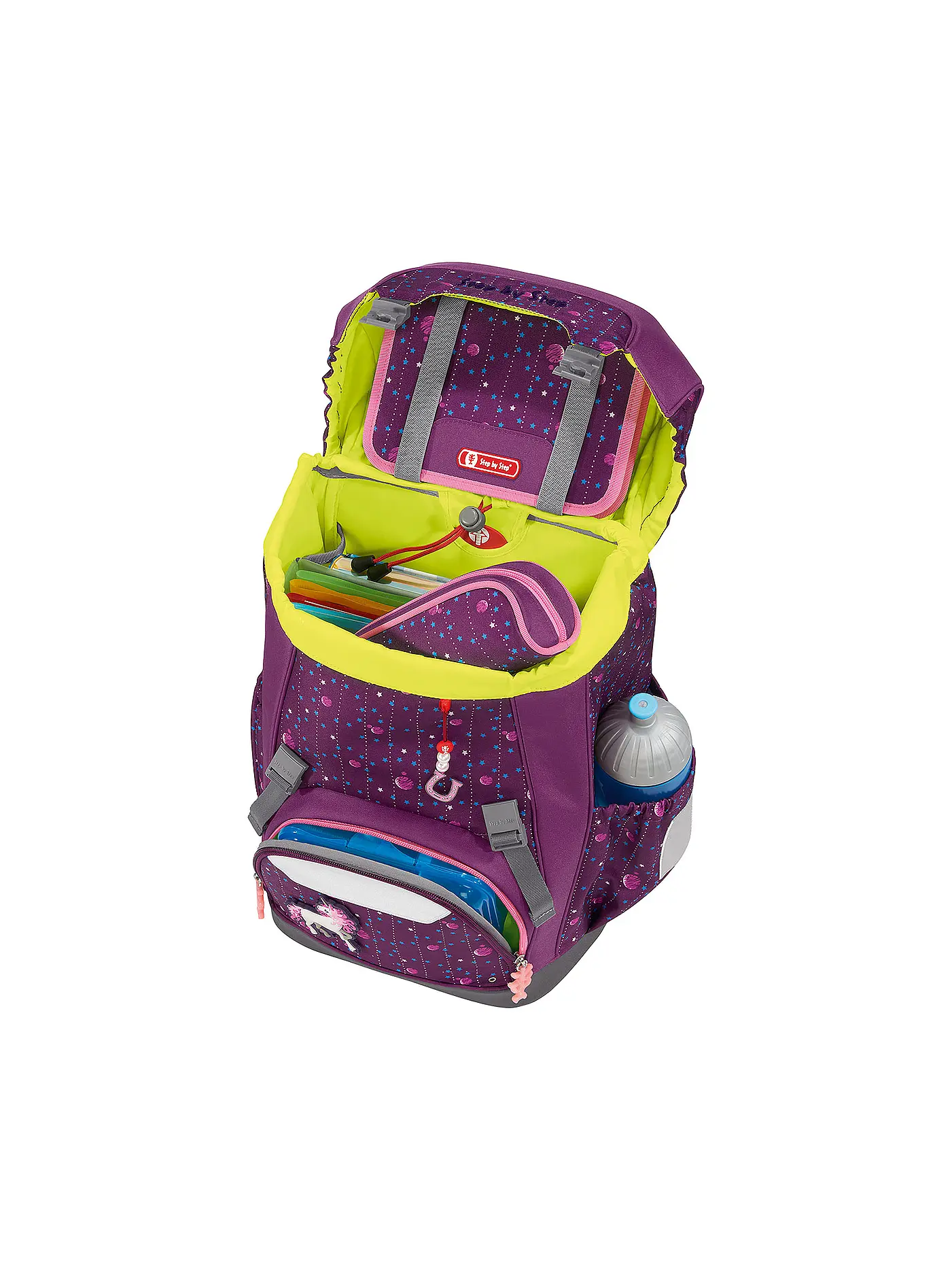 STEP BY STEP | Schultaschen Set 5tlg Giant Dreamy Unicorn | lila