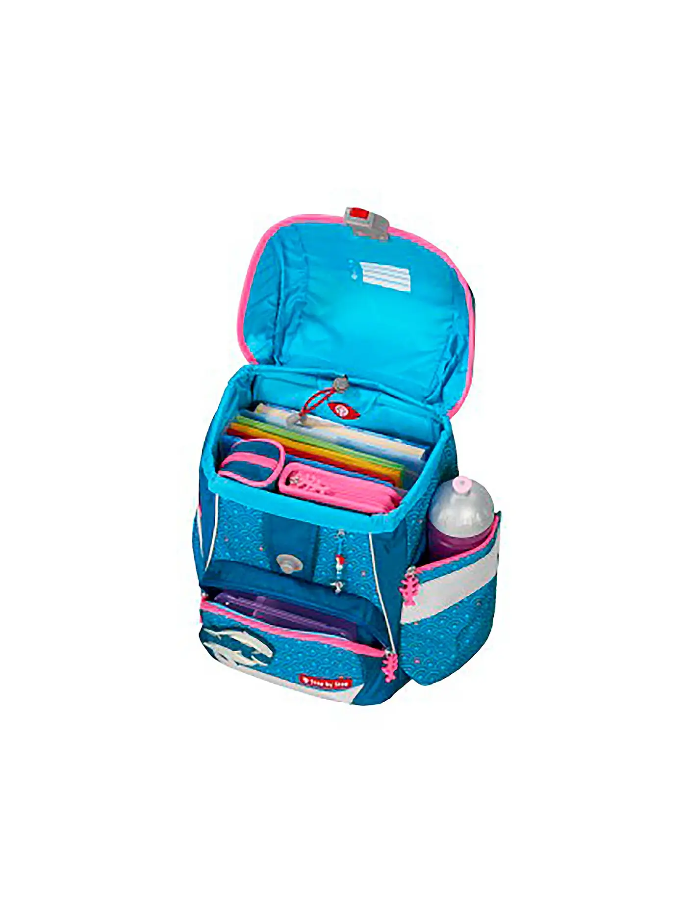 STEP BY STEP | Schultaschen Set 6tlg 2in1 Plus Dolphin Pippa | blau