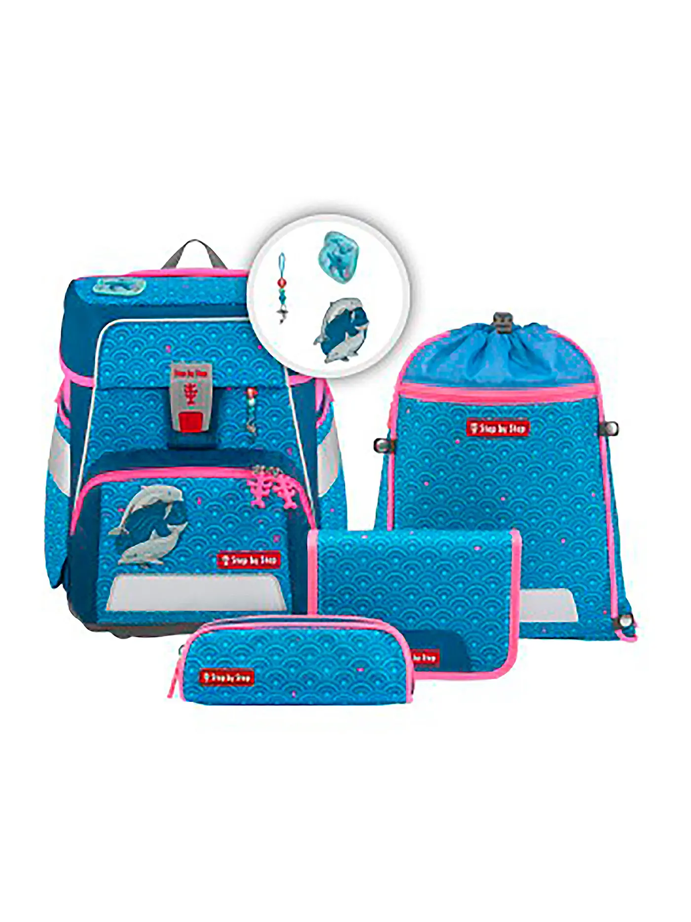 STEP BY STEP | Schultaschen Set Space 5tlg  | hellblau