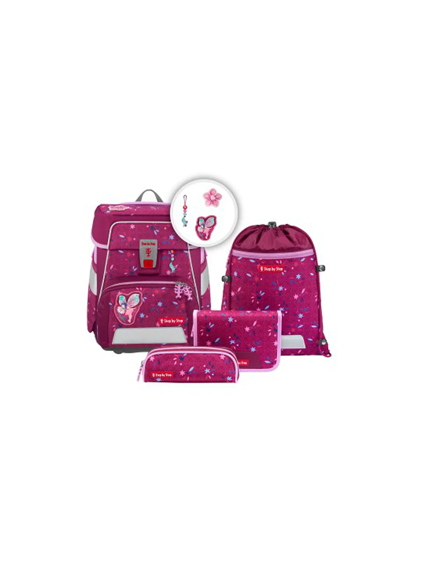 STEP BY STEP | Schultaschen Set Space 5tlg  | pink