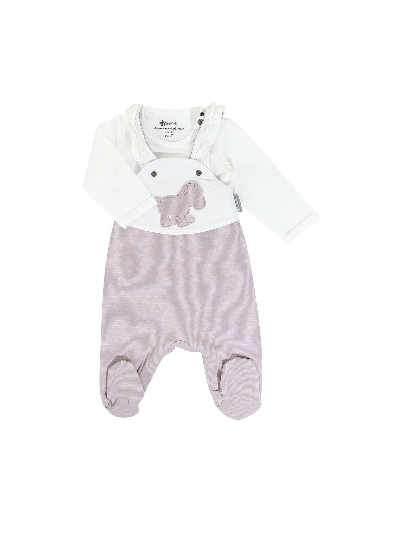 STERNTALER | Baby Strampler Set " Pauline " | lila