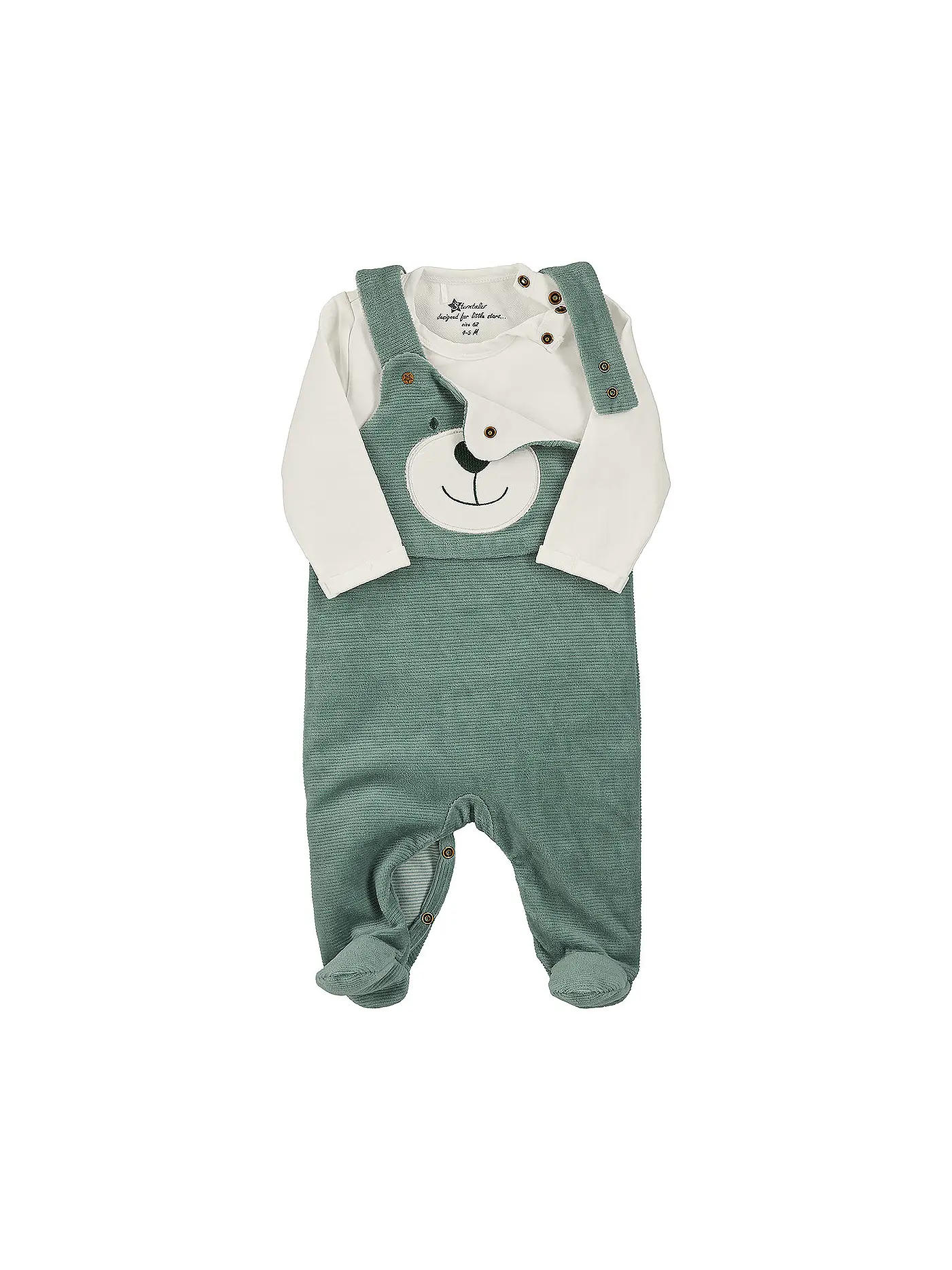 STERNTALER | Baby Strampler Set Nicki Ben | grün