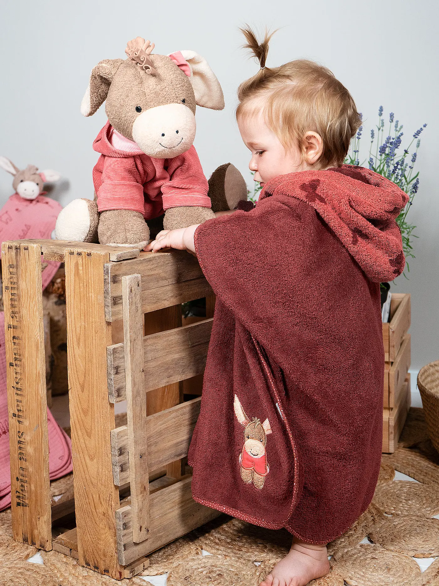 STERNTALER | Badeponcho EMMILY  | dunkelrot