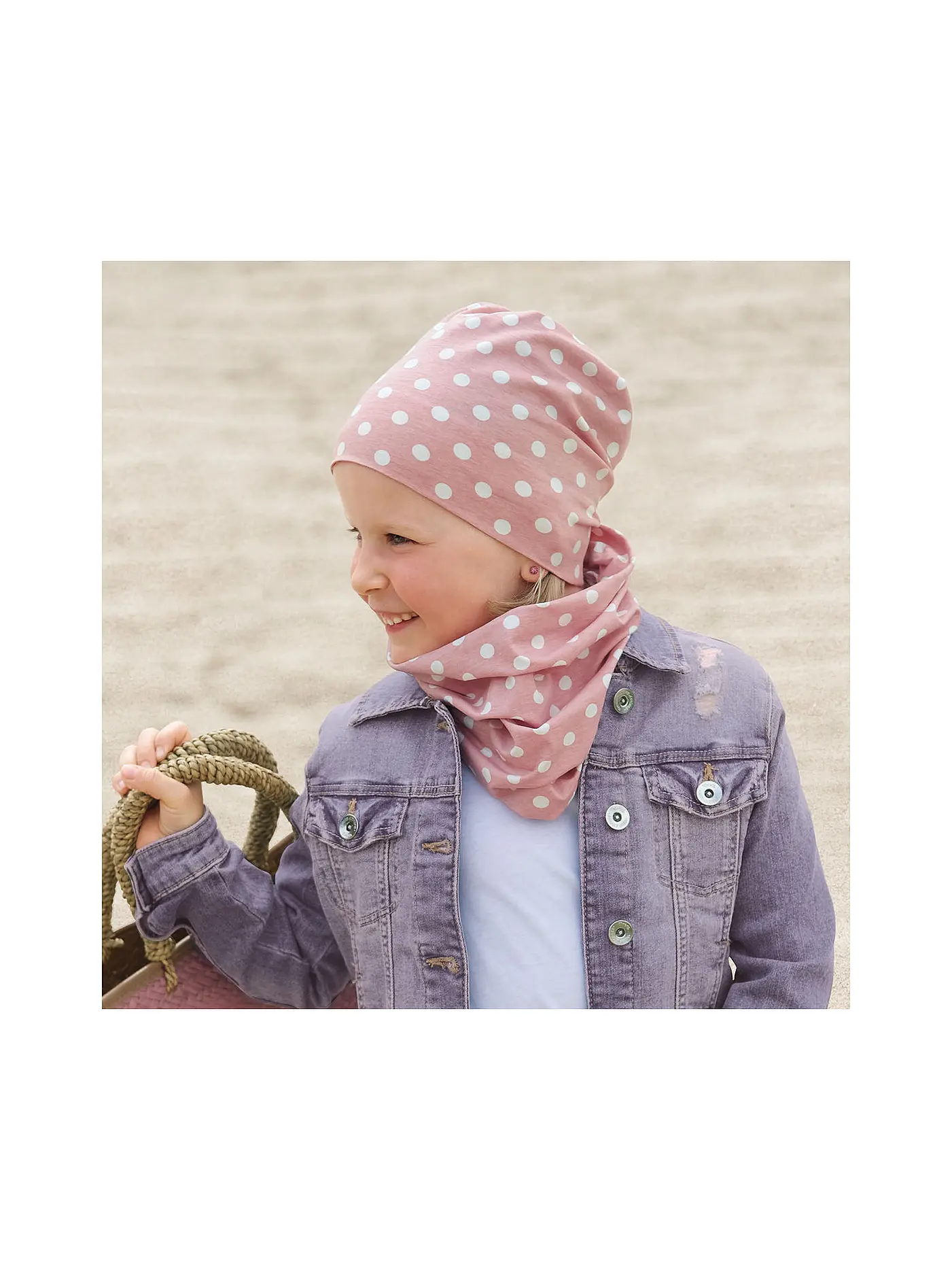 STERNTALER | Mädchenhaube - Mütze | rosa