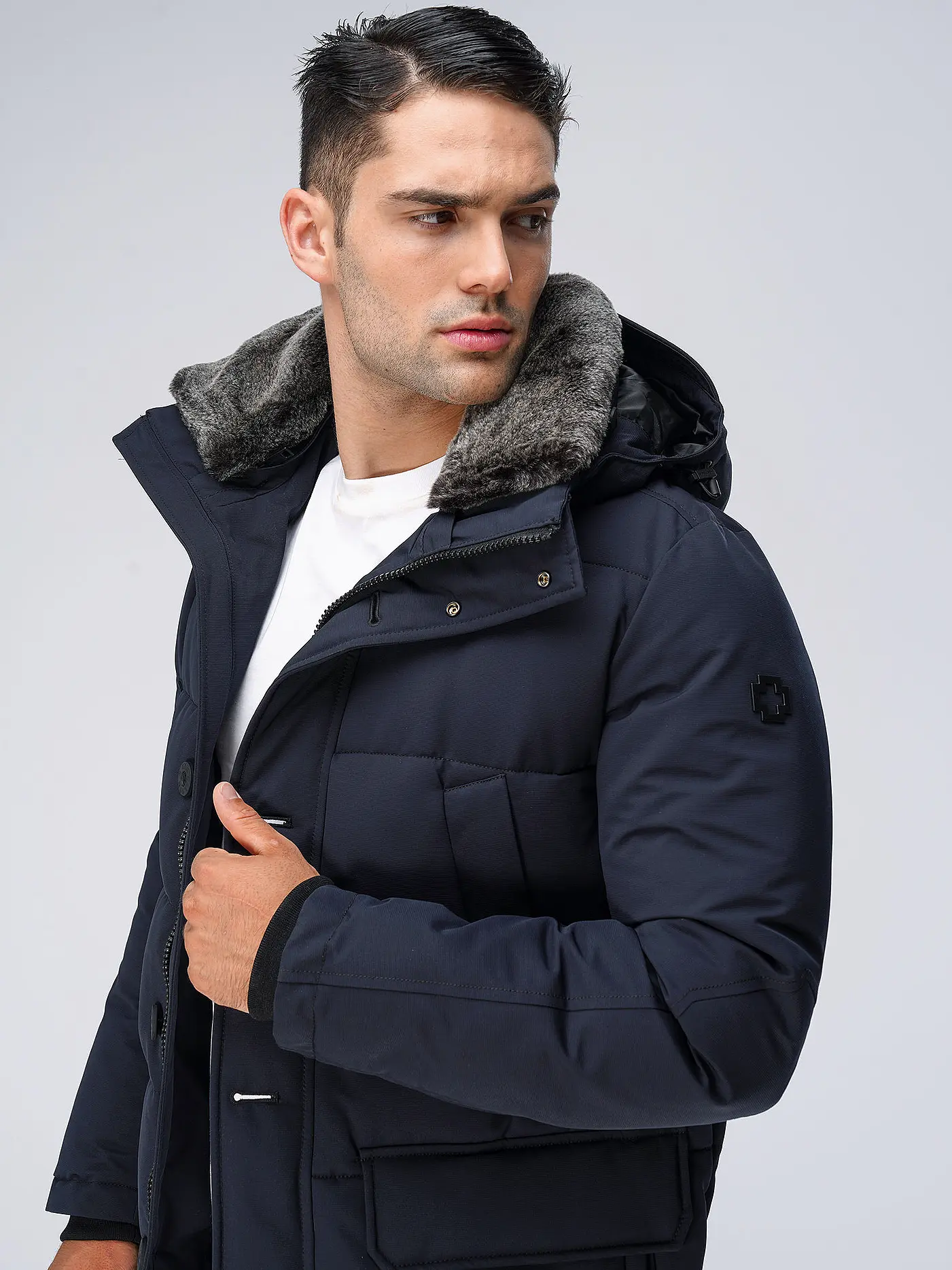 STRELLSON | Steppjacke PLAZA | dunkelblau