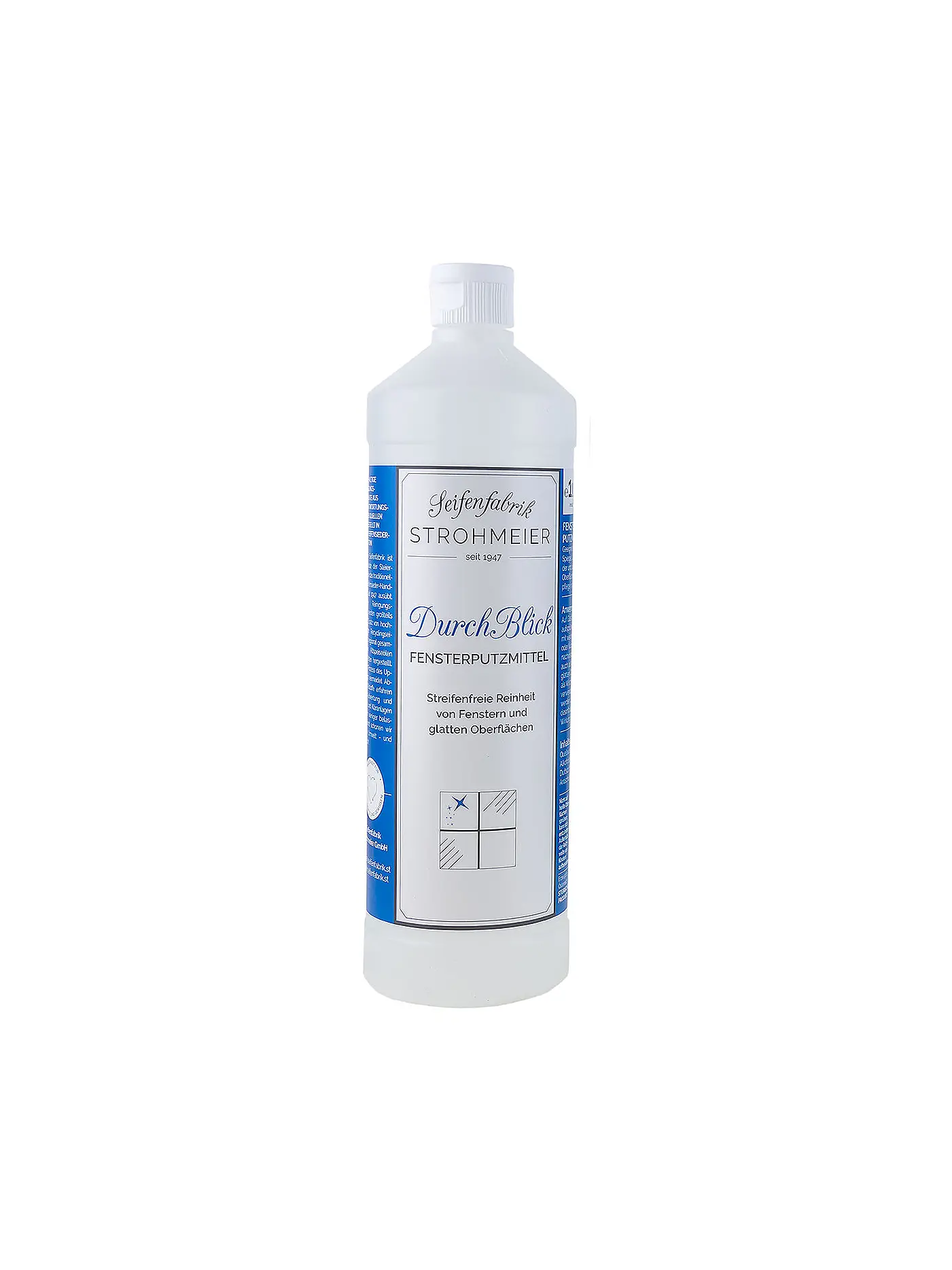 STROHMEIER | DurchBlick Fensterputzmittel 1 Liter | weiss