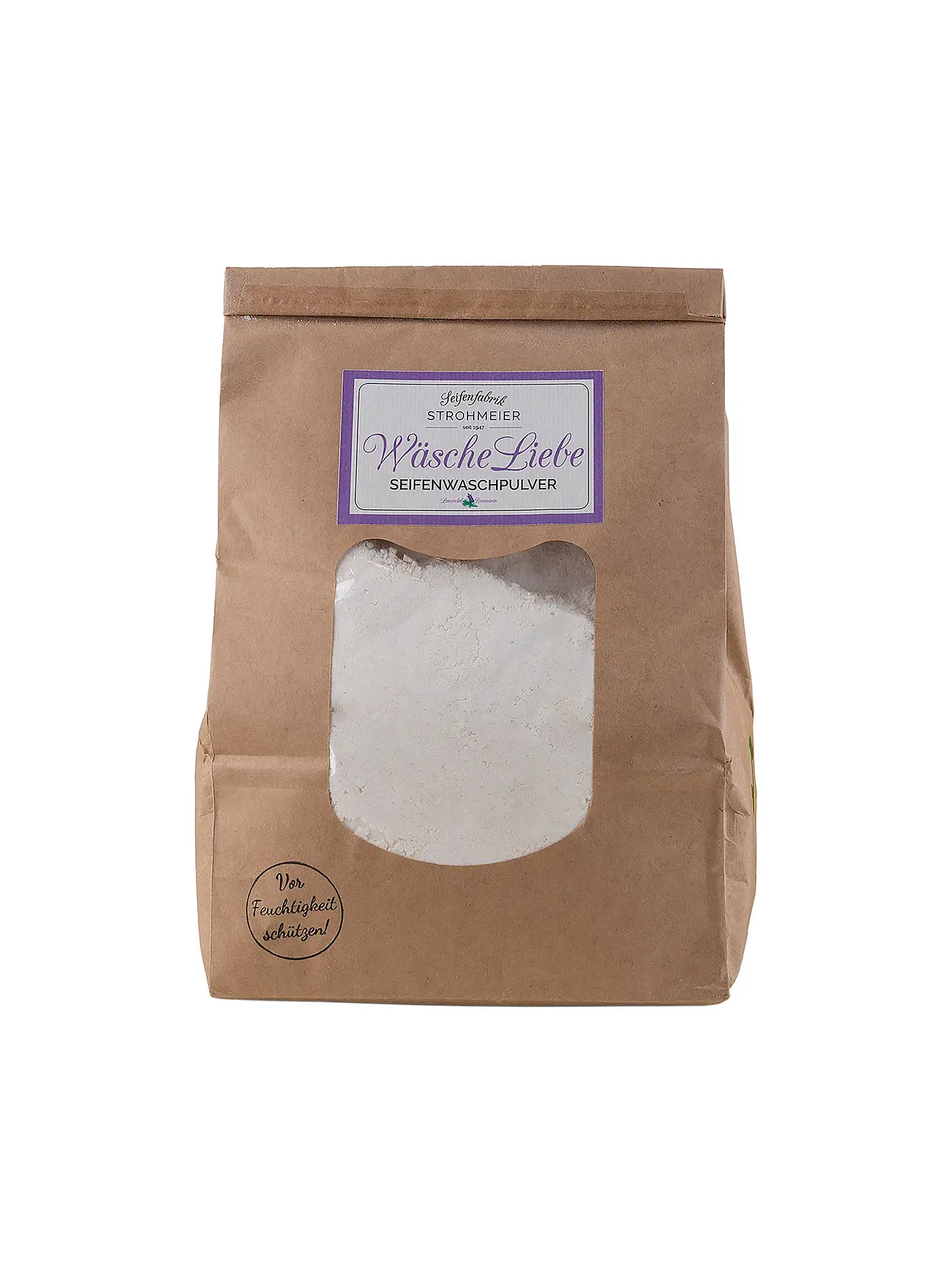 STROHMEIER | Wäscheliebe Seifenwaschpulver Lavendel 1 kg | creme