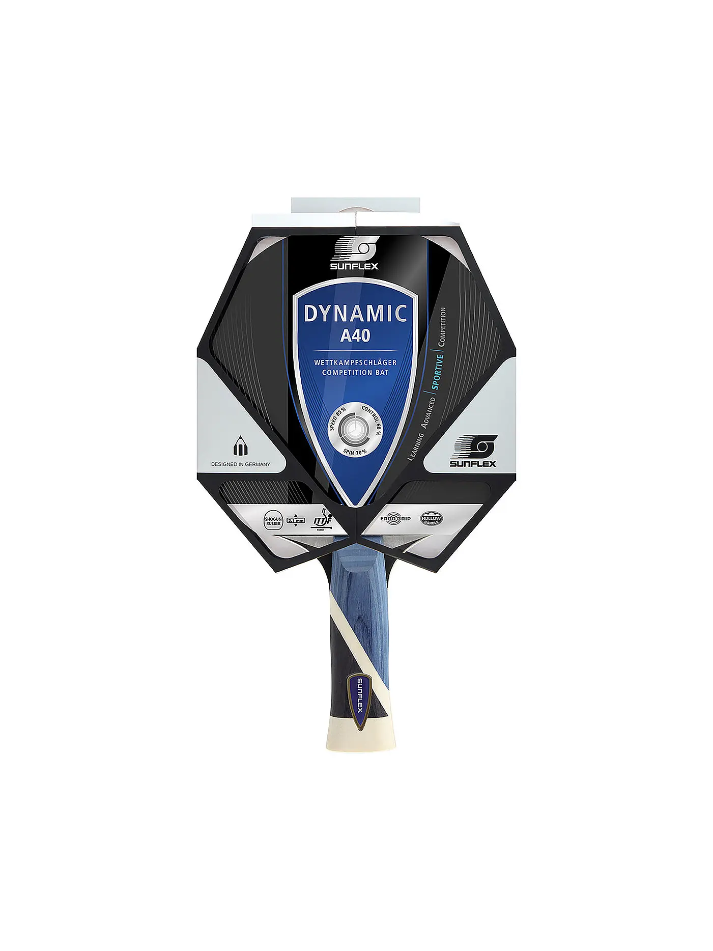 SUNFLEX | Tischtennis Schläger DYNAMIC A40 | keine Farbe