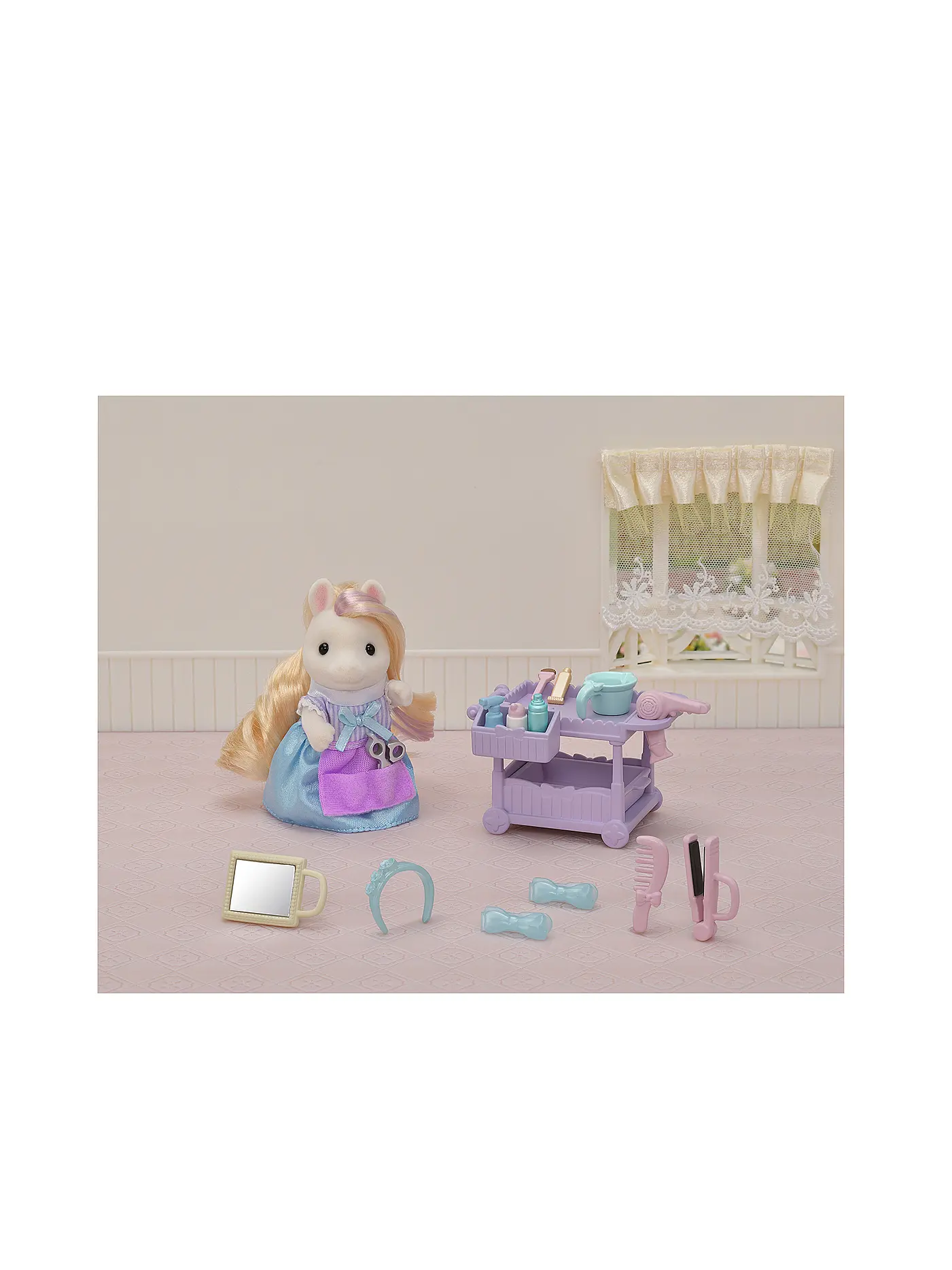 SYLVANIAN FAMILIES | Pony Friseur Spielset mit Figur | keine Farbe
