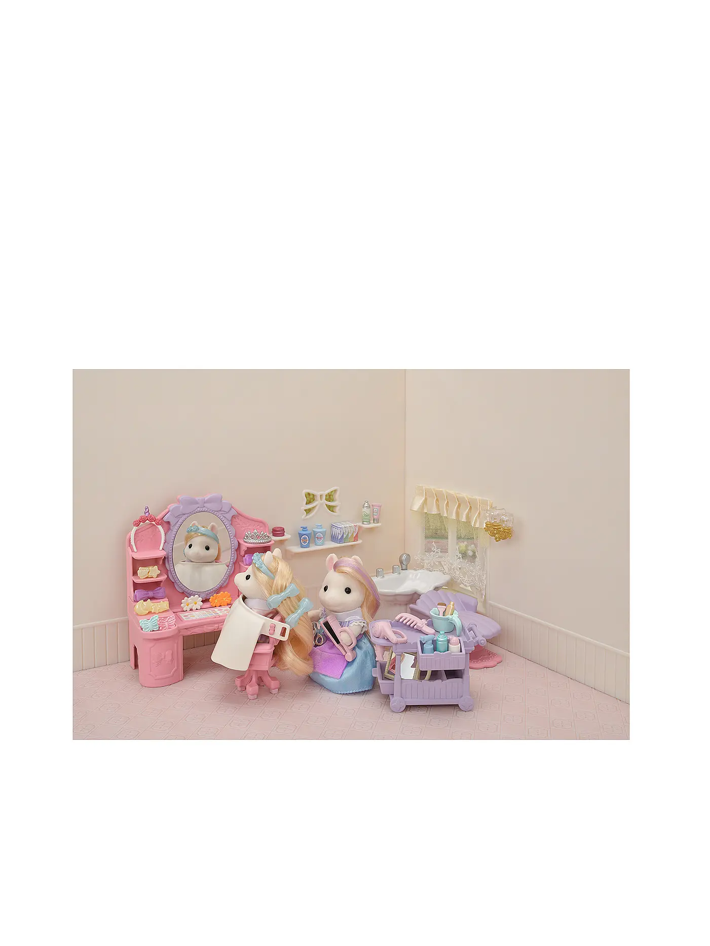 SYLVANIAN FAMILIES | Pony Friseur Spielset mit Figur | keine Farbe