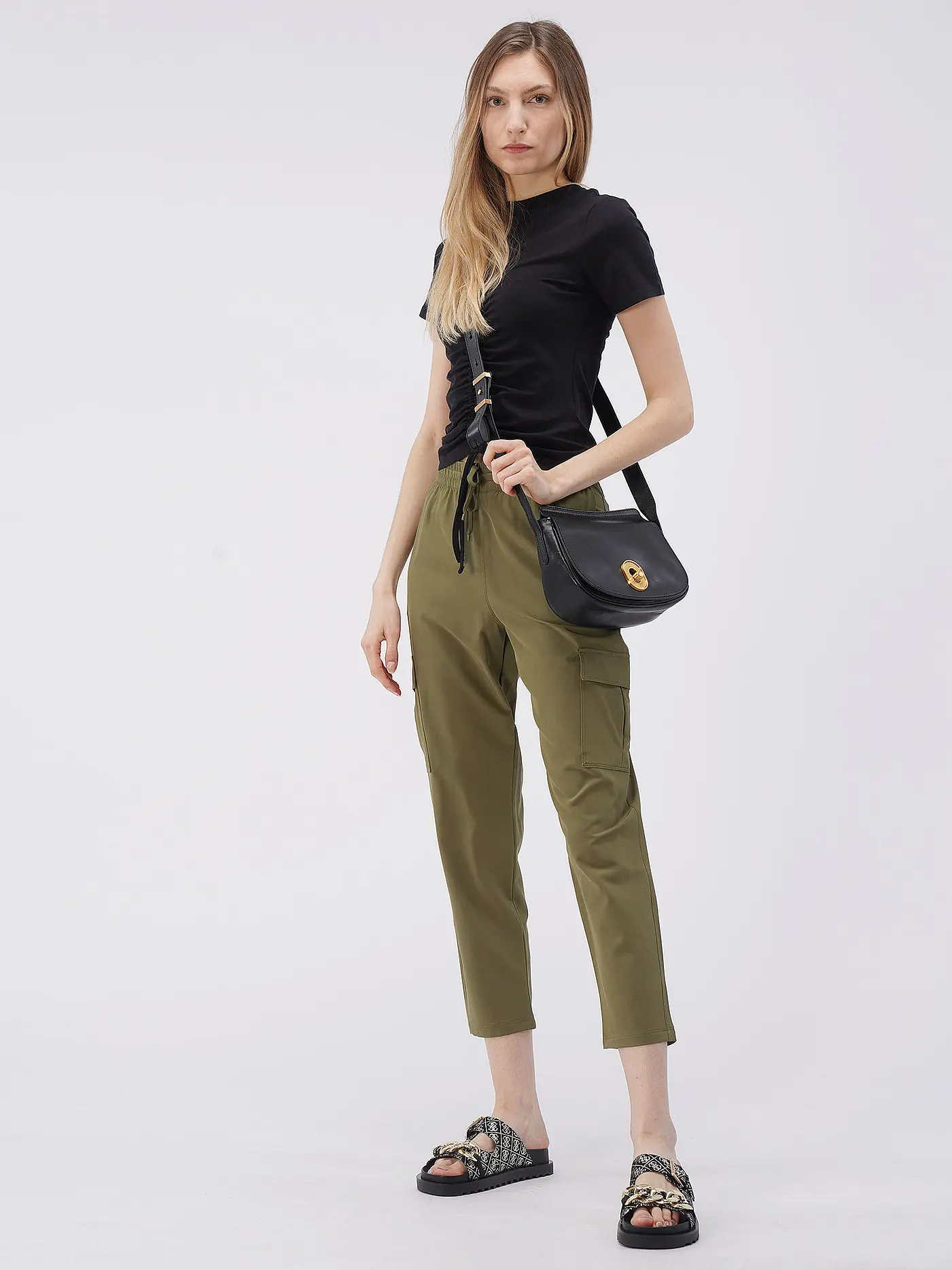 THE BRIDGE | Ledertasche - Mini Bag CELESTE  | schwarz